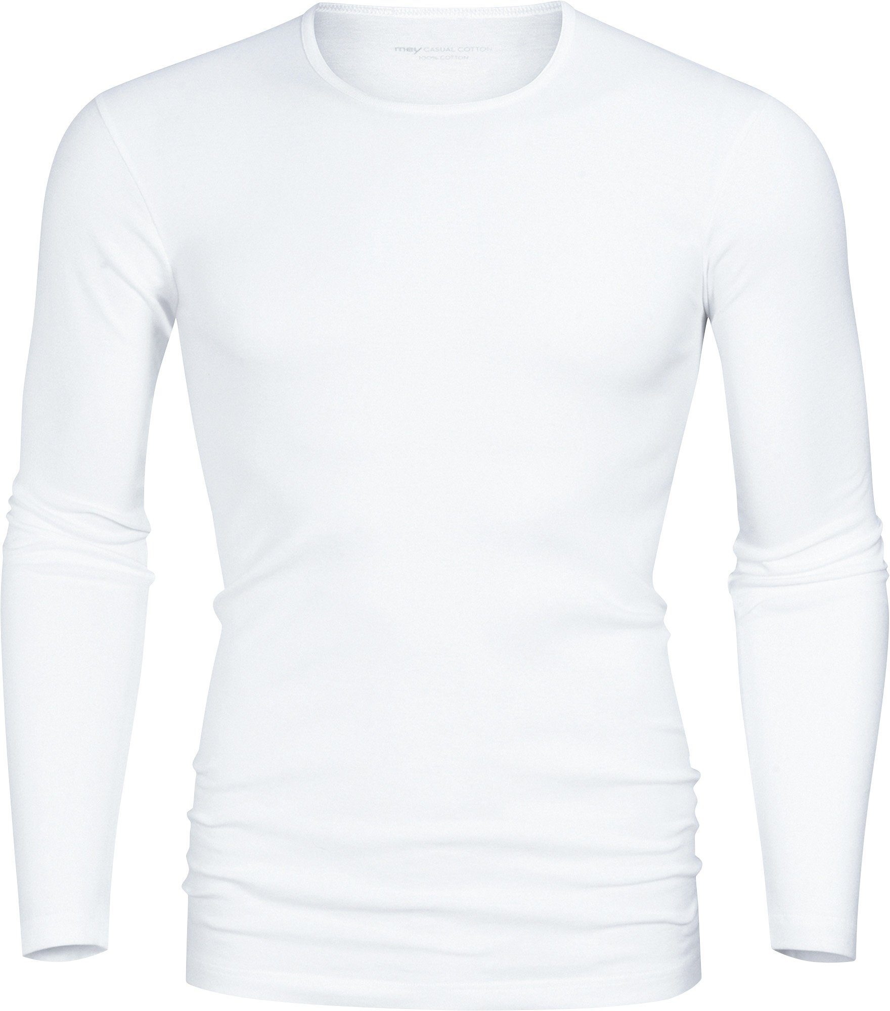 Mey Unterhemd Herren-Unterhemd, langarm Cotton" "Casual Feinripp Uni