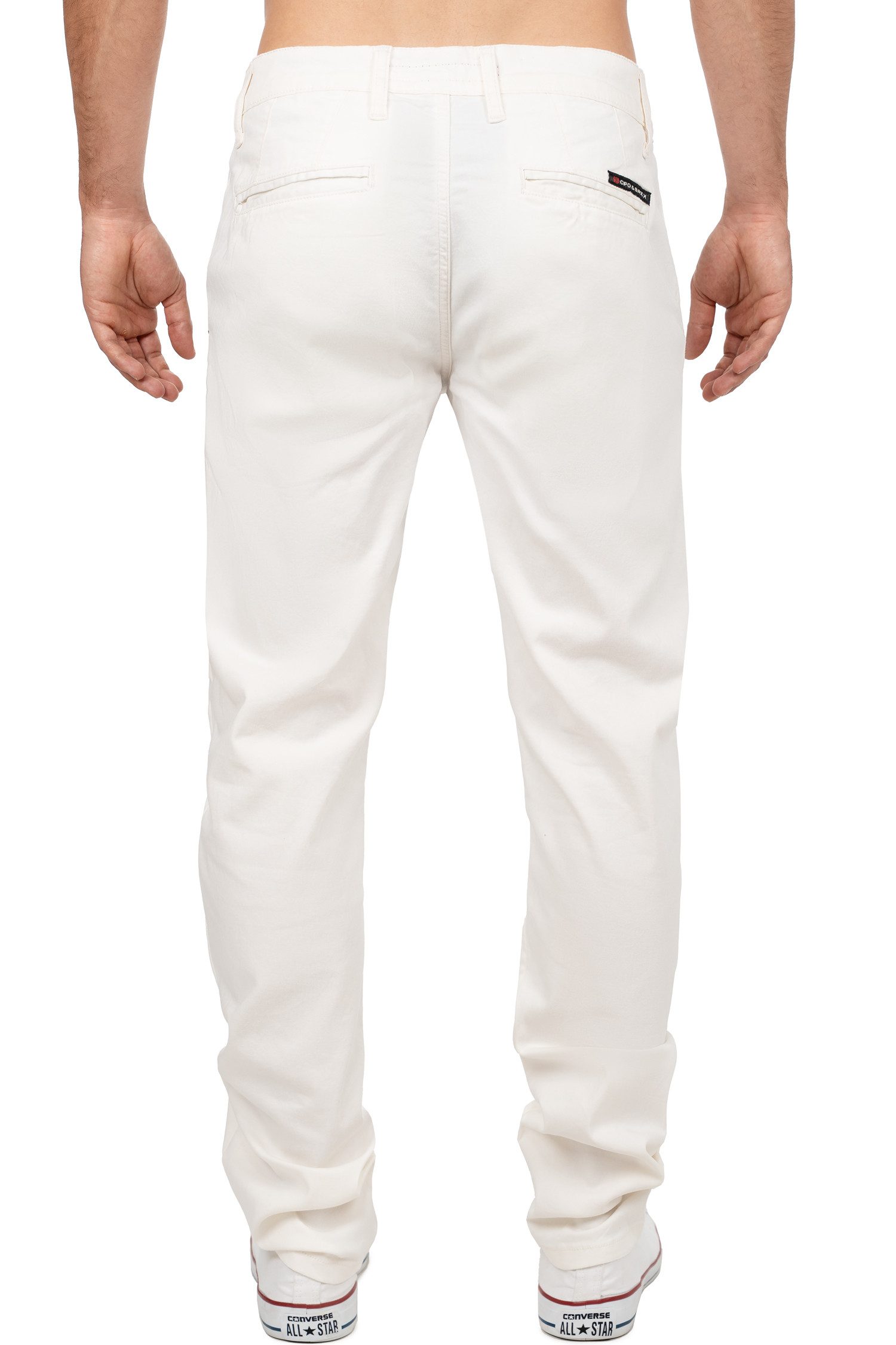 Cipo & Baxx Stoffhose Cipo & Baxx Herren Hose CD842-W Label-Applikation günstig online kaufen