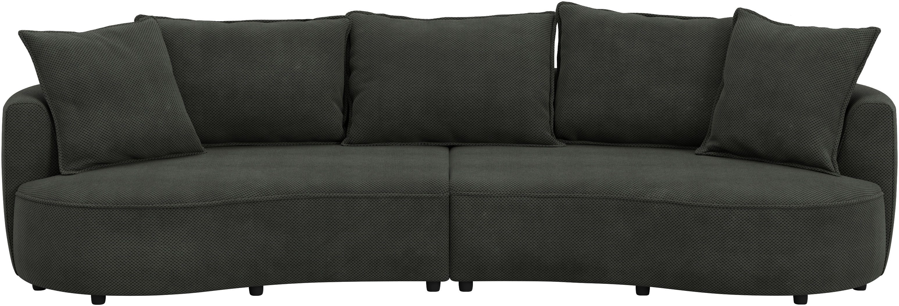 COTTA Loungesofa Sana, Breite 296 cm, Loungesofa mit Wellenunterfederung