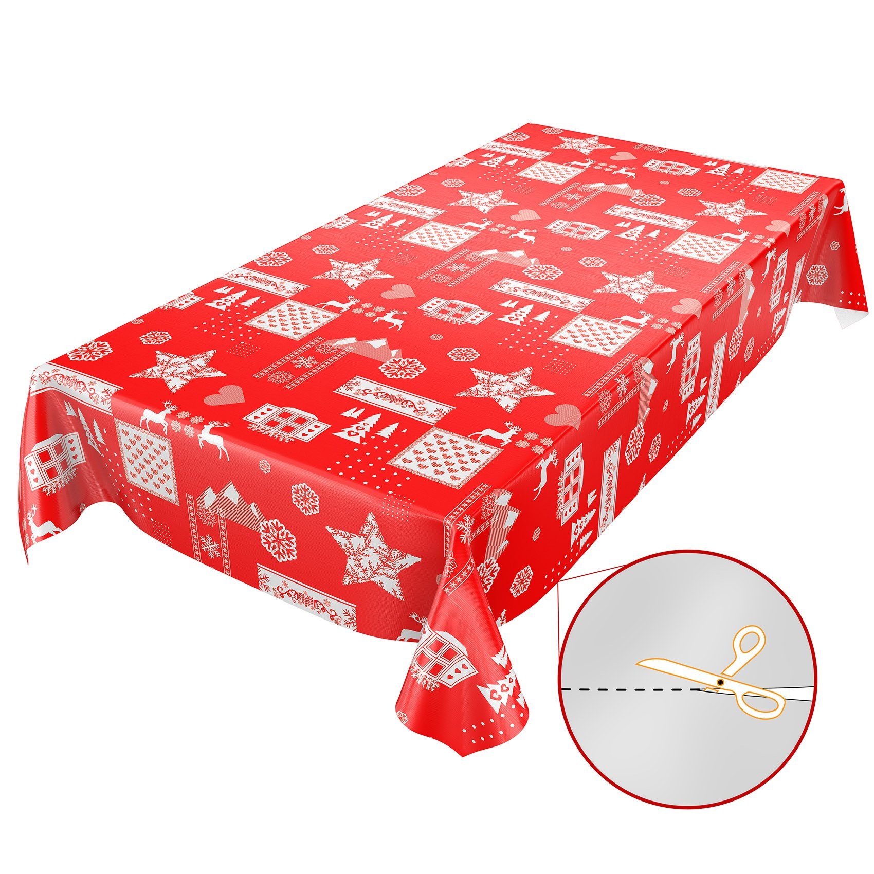 ANRO Tischdecke Wachstuch 2.0 abwaschbar (Einzelstück 1-tlg), Geprägt 140x1 günstig online kaufen