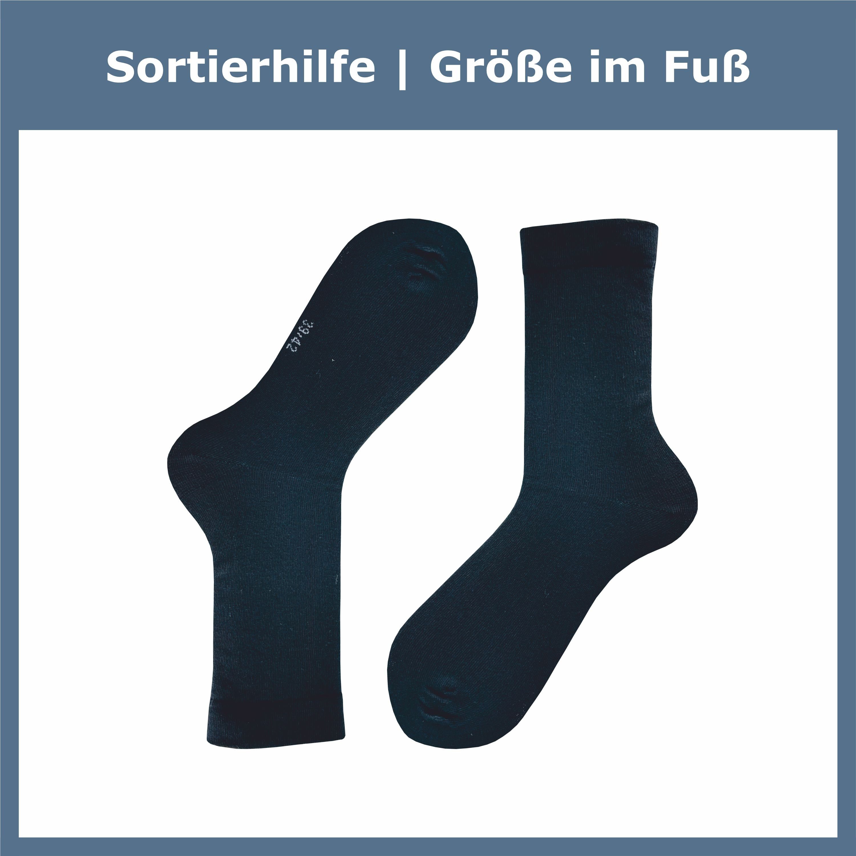 Gentle Grip Diabetikersocken 6er Pack | Extra Weite Sneakersocken Ohne Gummi - Damen 37-42