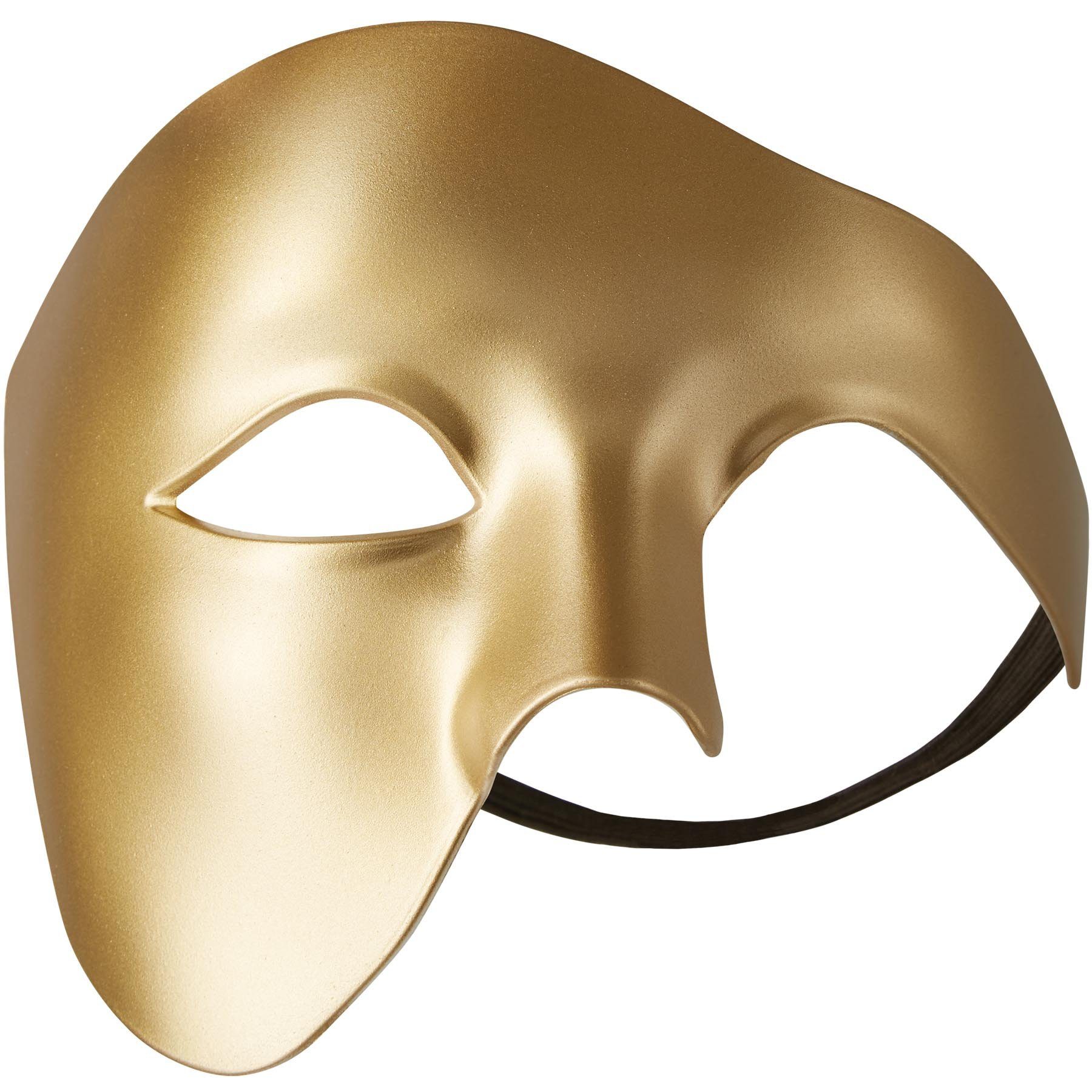 dressforfun Kostüm Venezianische Maske Phantom, Einfarbige Halbmaske in Einheitsgröße