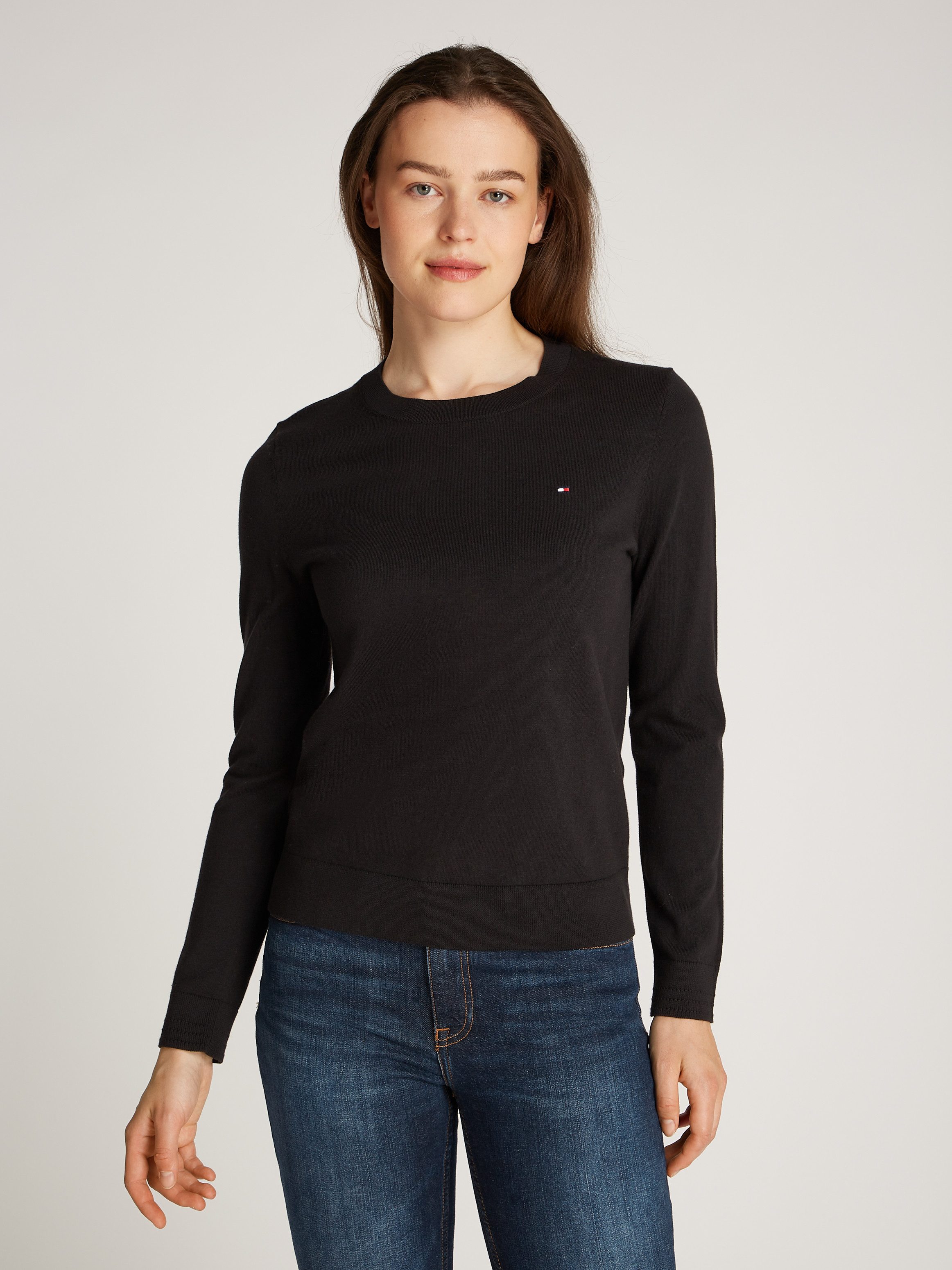 Rundhalspullover CO JERSEY STITCH LS C-NK SWT