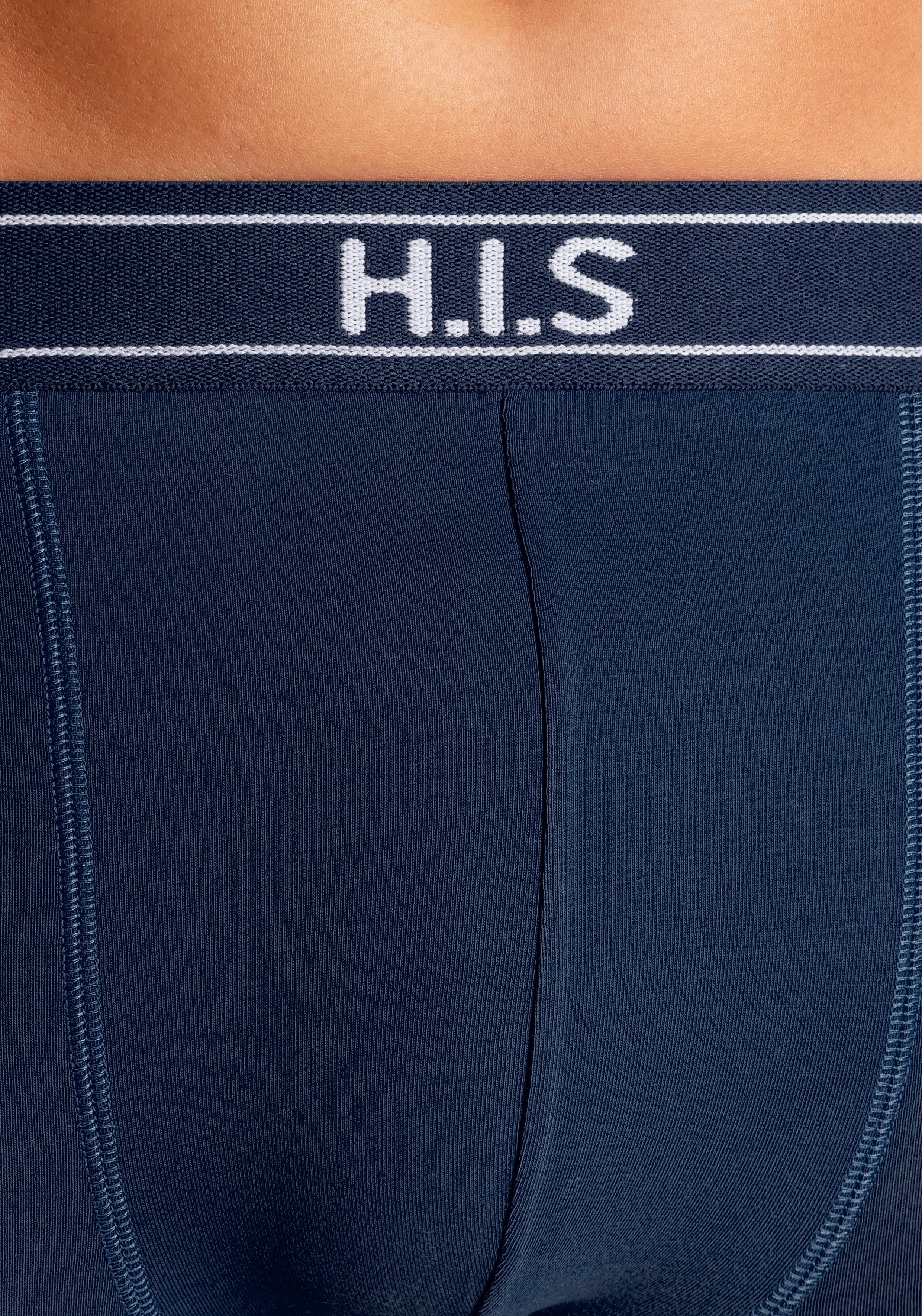 H.I.S Boxer Boxershorts für Herren (Packung, 5-St) mit Steifen und Logo im Bund