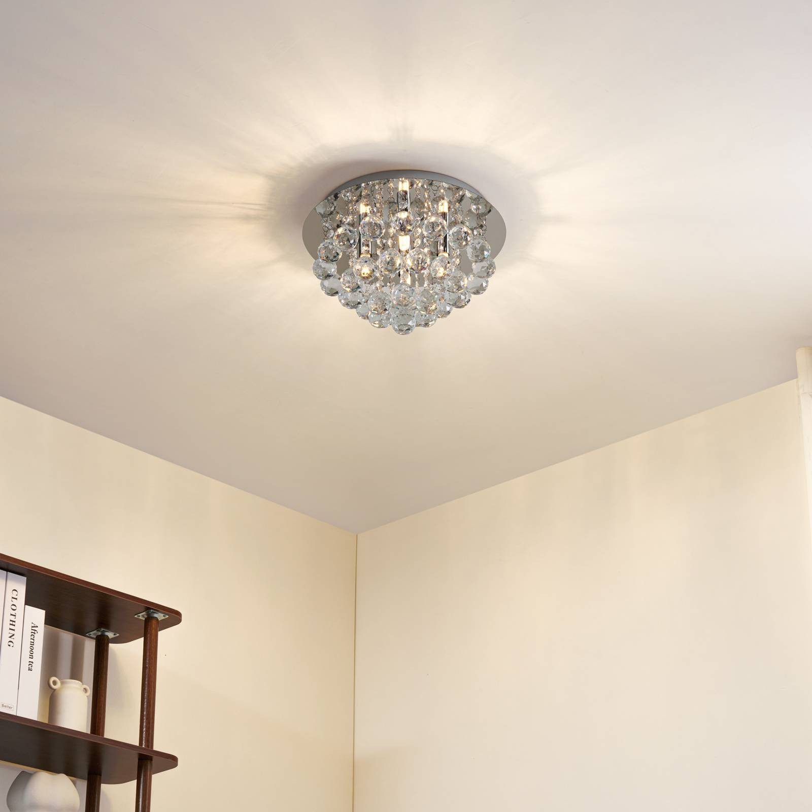 Lindby Deckenleuchten Antonino, Chrom IP20, 4 x 40 W LED