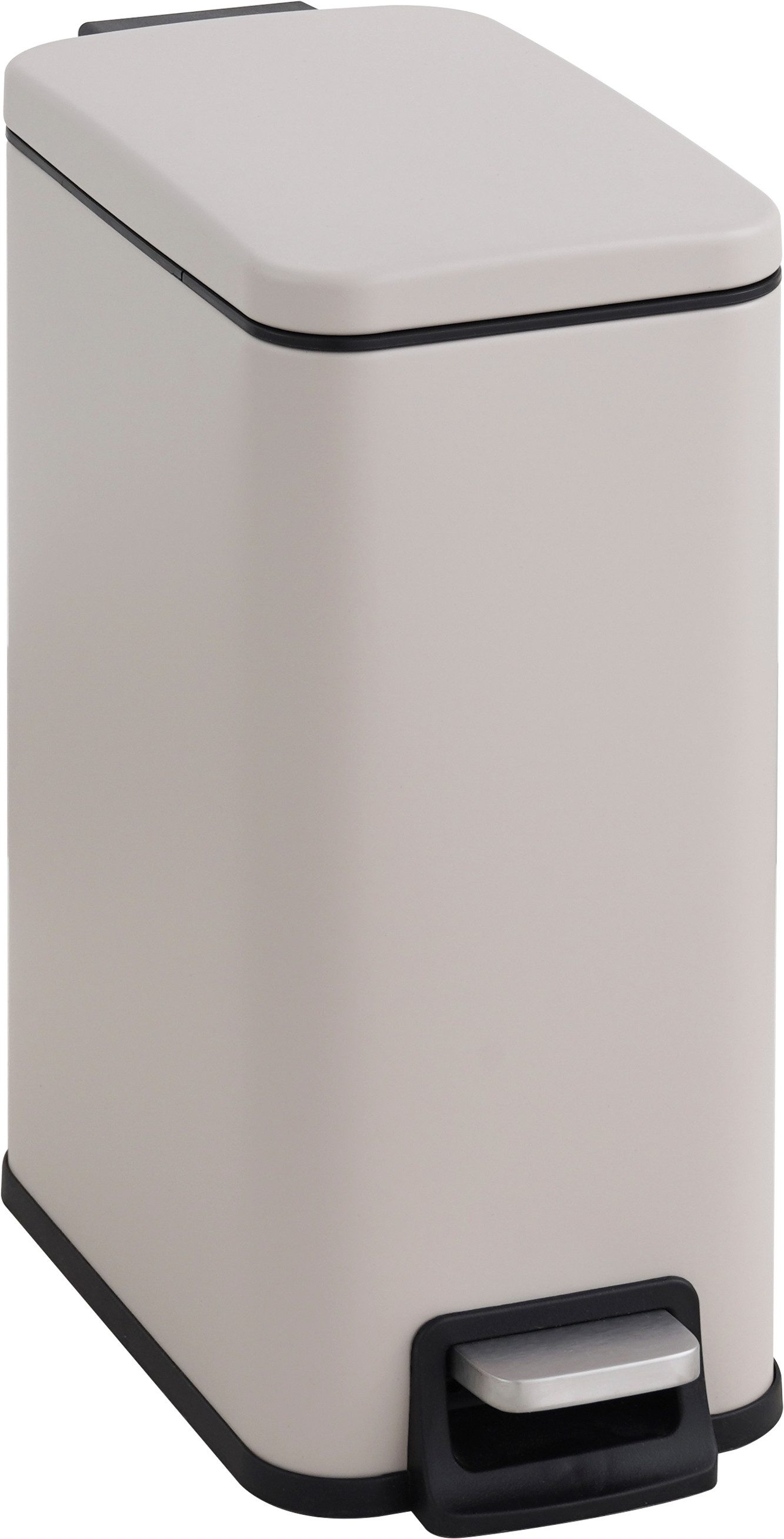 OTTO home Mülleimer Joonah, Soft Close, schmal und kompakt, Nischen-Mülleimer, Treteimer, Kosmetikeimer mit Deckel