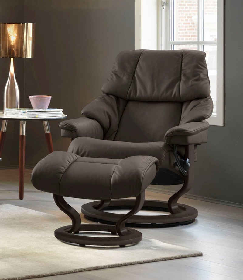 Stressless® Крісла для відпочинку »Reno«, mit Classic Base, Розмір S, M & L, Gestell Wenge