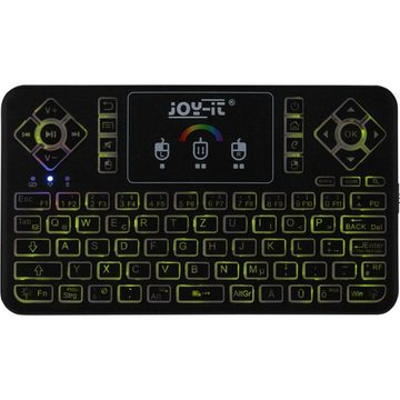 Joy-it Mini Wireless Keyboard mit Touchpad Tastatur (Integriertes Touchpad)