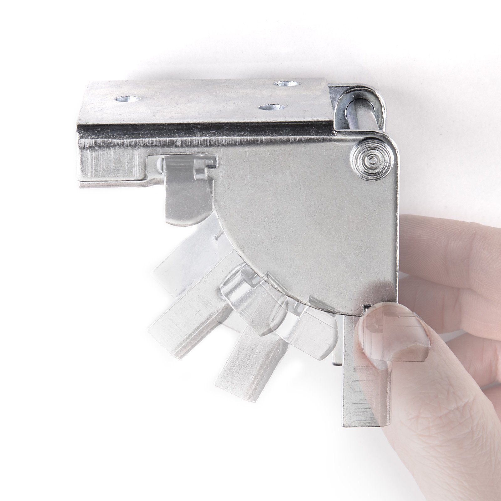Thumbnail - SO-TECH® Winkelbeschlag Klapptischbeschlag Klappbeschlag Klappkonsole (4 St), für Tischbeine 38 x 38 mm