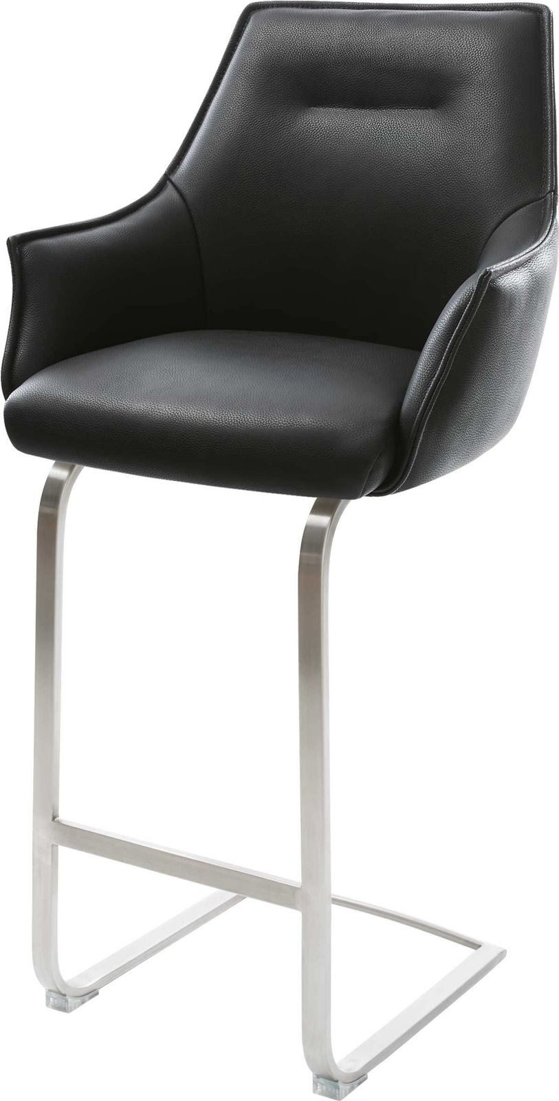 DELIFE Barhocker Alja-Flex, Freischwinger flach Edelstahl günstig online kaufen