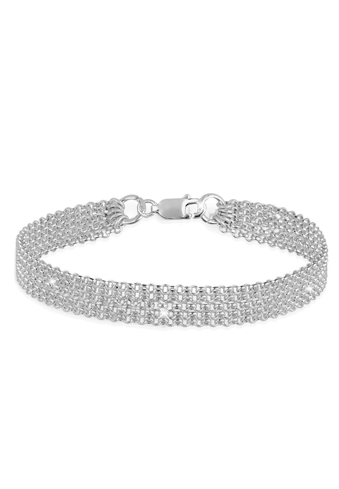 Elli Armband Breit Glieder Basic Silber 925