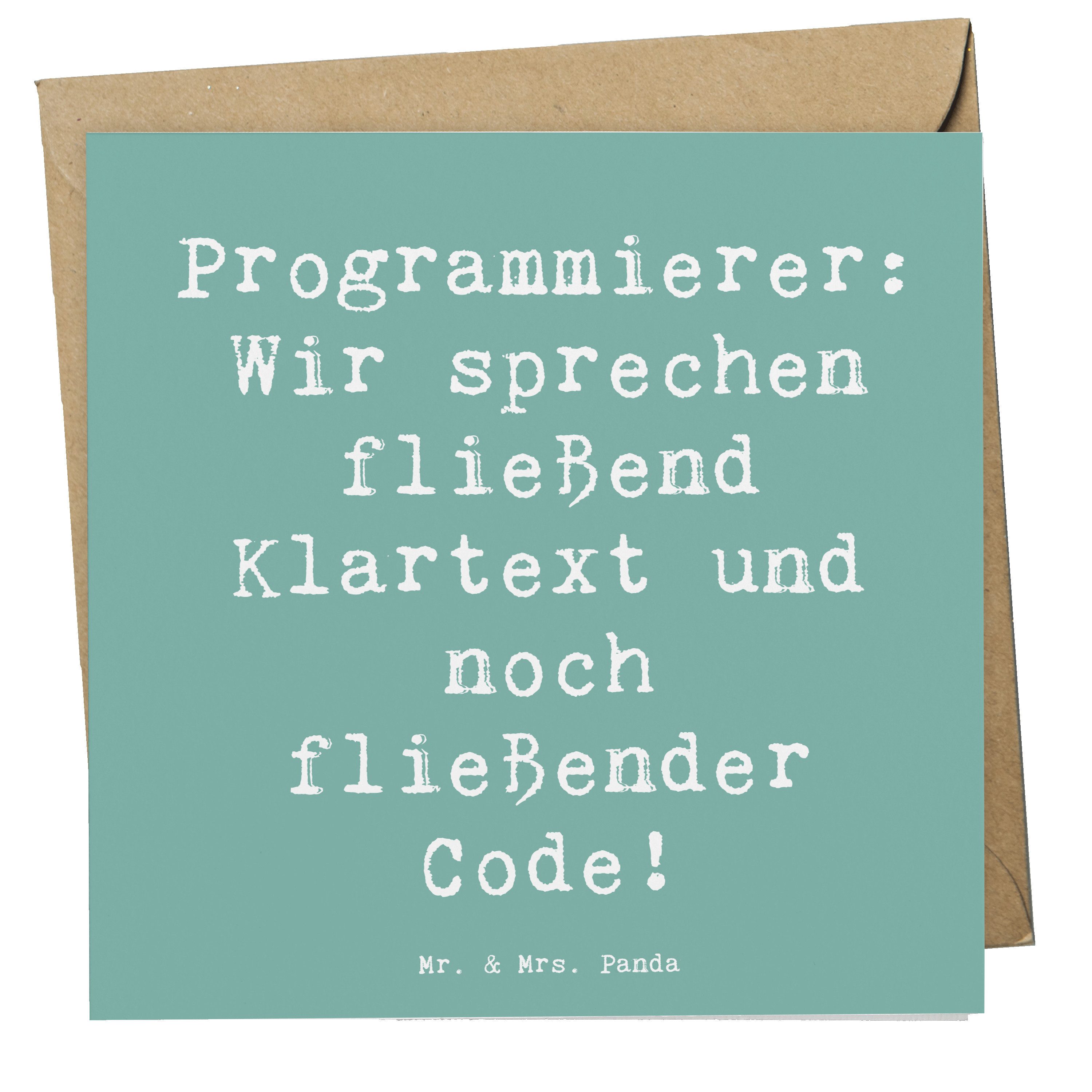 Grußkarte Programmierer Codeflüsterer - Meeresbrise - Geschenk, Computersprache