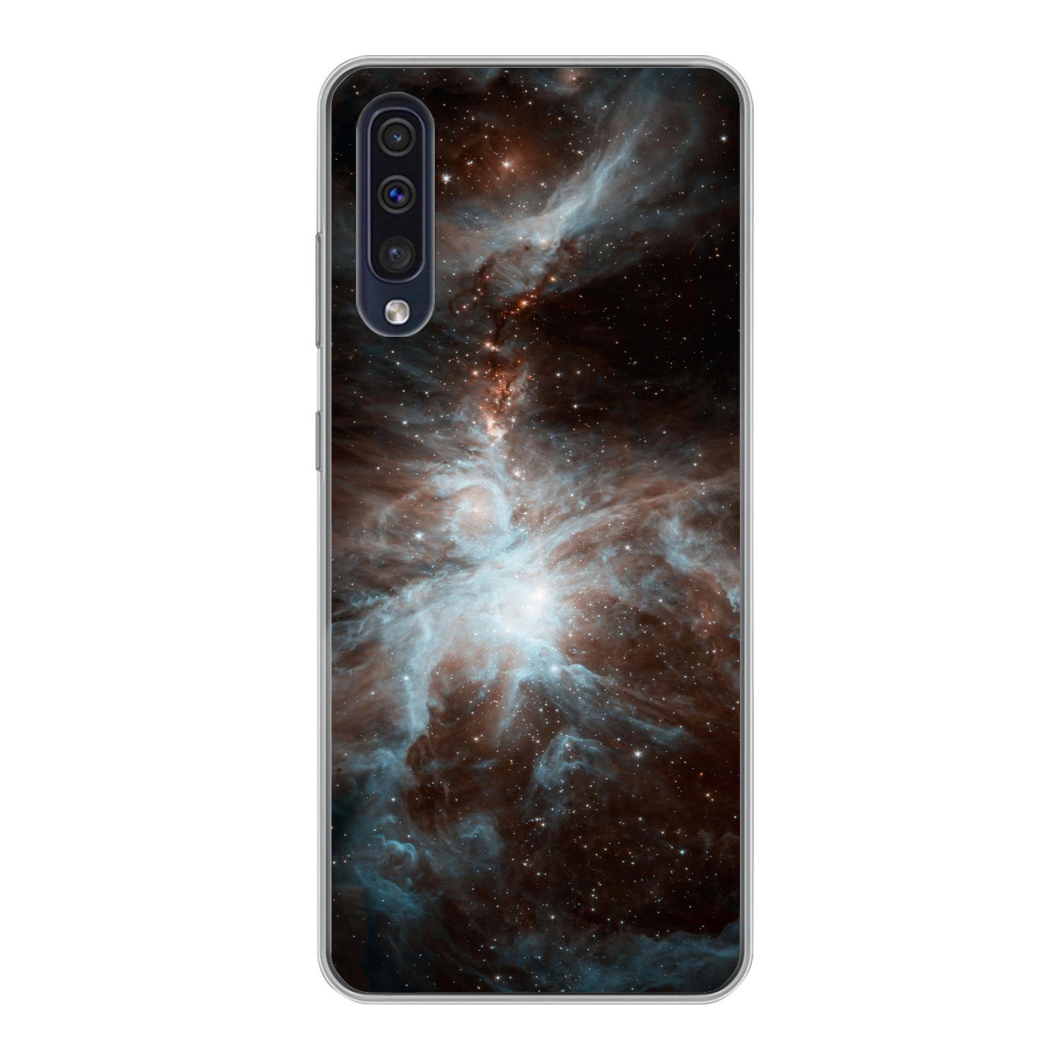 MuchoWow Handyhülle für Samsung Galaxy A30s Galaxie - Planet - Sterne, Smartphone-Bumper, Print, Handy Schutzhülle Dünn