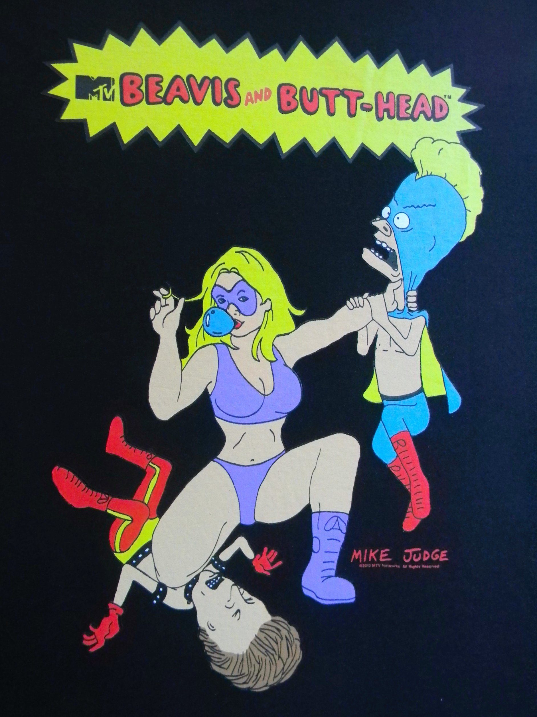 Frontprint mit and BUTT-HEAD Stück) BEAVIS T-Shirt 1-tlg., (Stück,