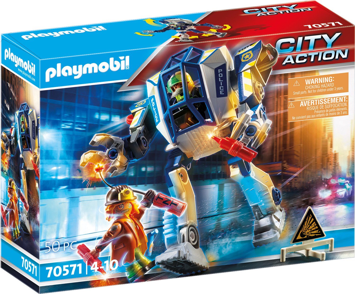 Image of PLAYMOBIL® City Action - Polizei-Roboter: Spezialeinsatz 70571