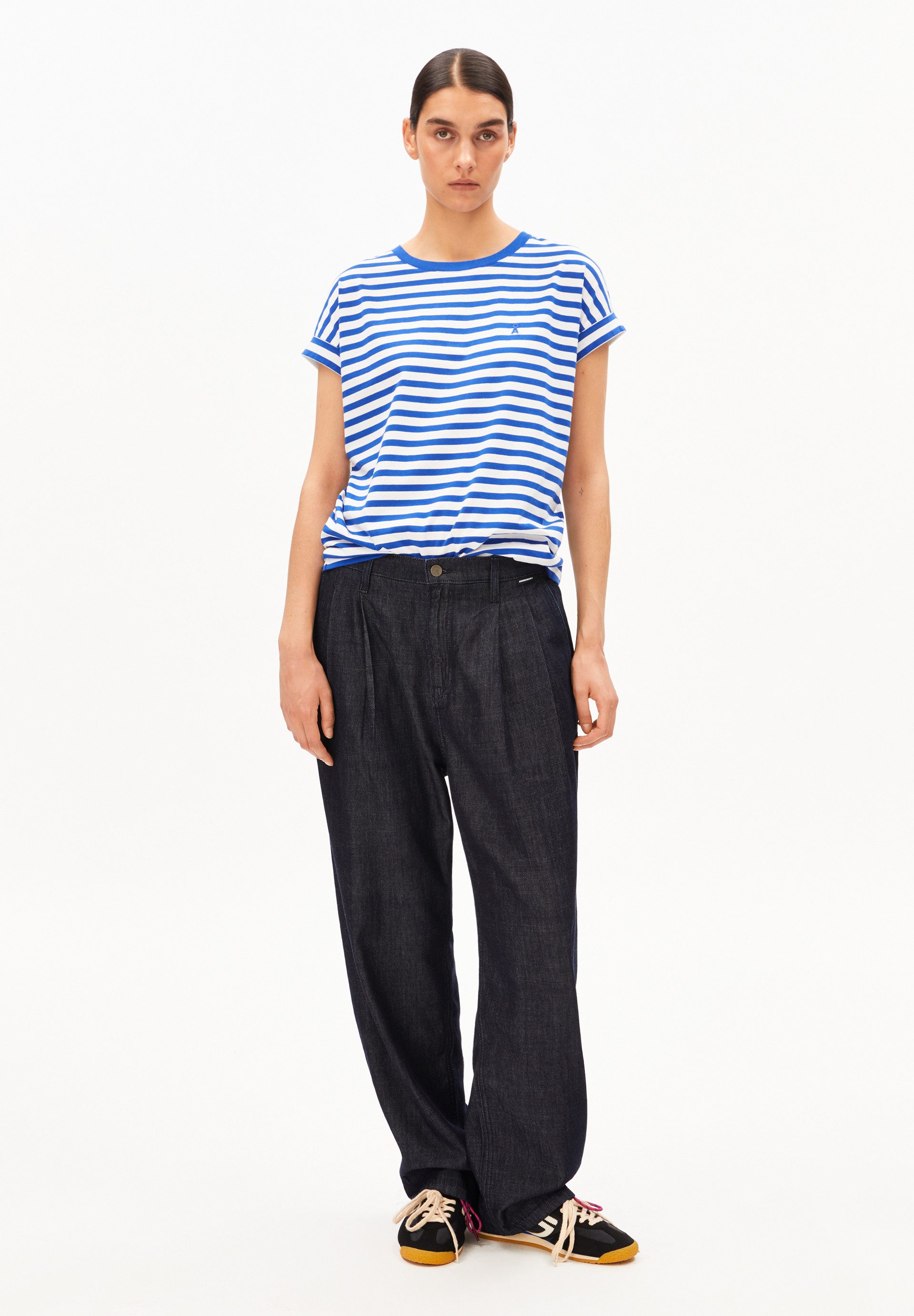 Armedangels T-Shirt IDAARA STRIPES T-Shirt aus Bio-Baumwolle Loose Fit