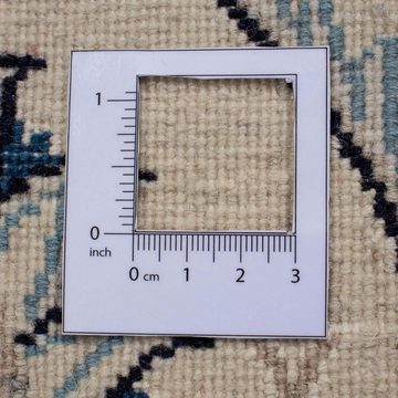Orientteppich Perser - Nain quadratisch - 202 x 191 cm - dunkelrot, morgenland, quadratisch, Höhe: 10 mm, Wohnzimmer, Handgeknüpft, Einzelstück mit Zertifikat