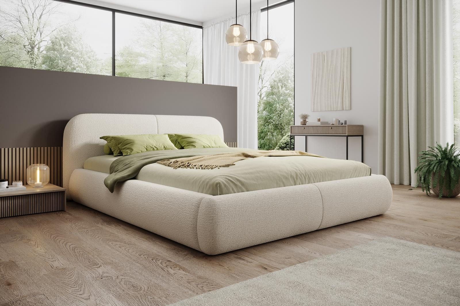 Compleo Polsterbett Doppelbett mit dicker Schaumstoffpolsterung, Premium Be günstig online kaufen