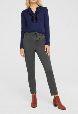 heine Regular-fit-Jeans LINEA TESINI Damen Designer-Bundfalten-Jeans m. Gürtel, kies