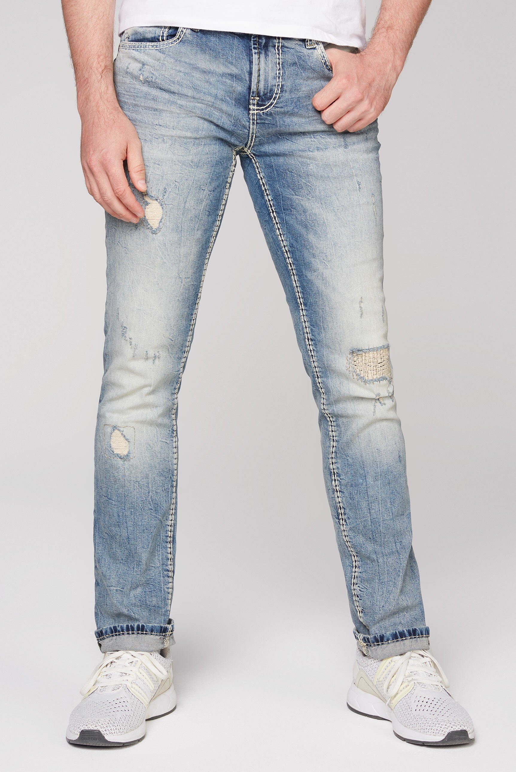CAMP DAVID Regular-fit-Jeans mit Destroy-Effekte | OTTO