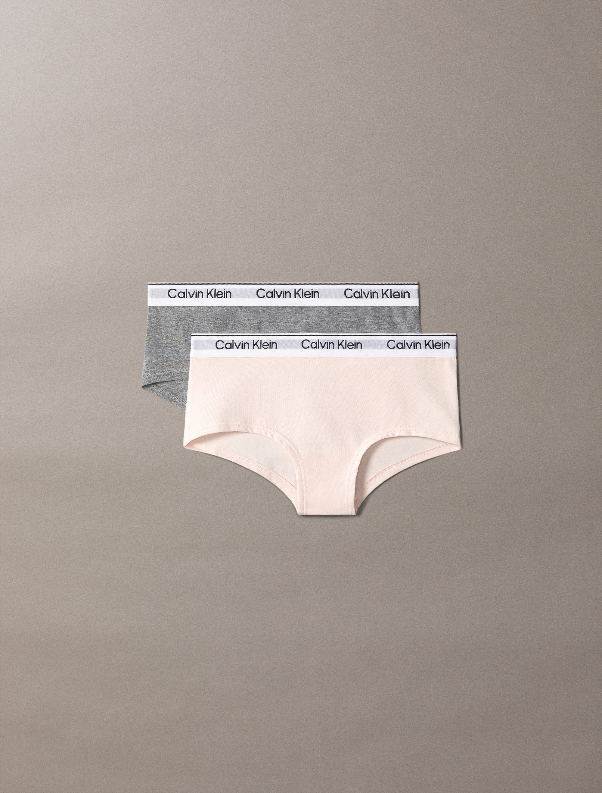 Calvin Klein Underwear Hipster 2PK SHORTY (Packung, 2er-Pack) Mit Markennamen auf dem Bund, für Kinder – Bild 4 von 4