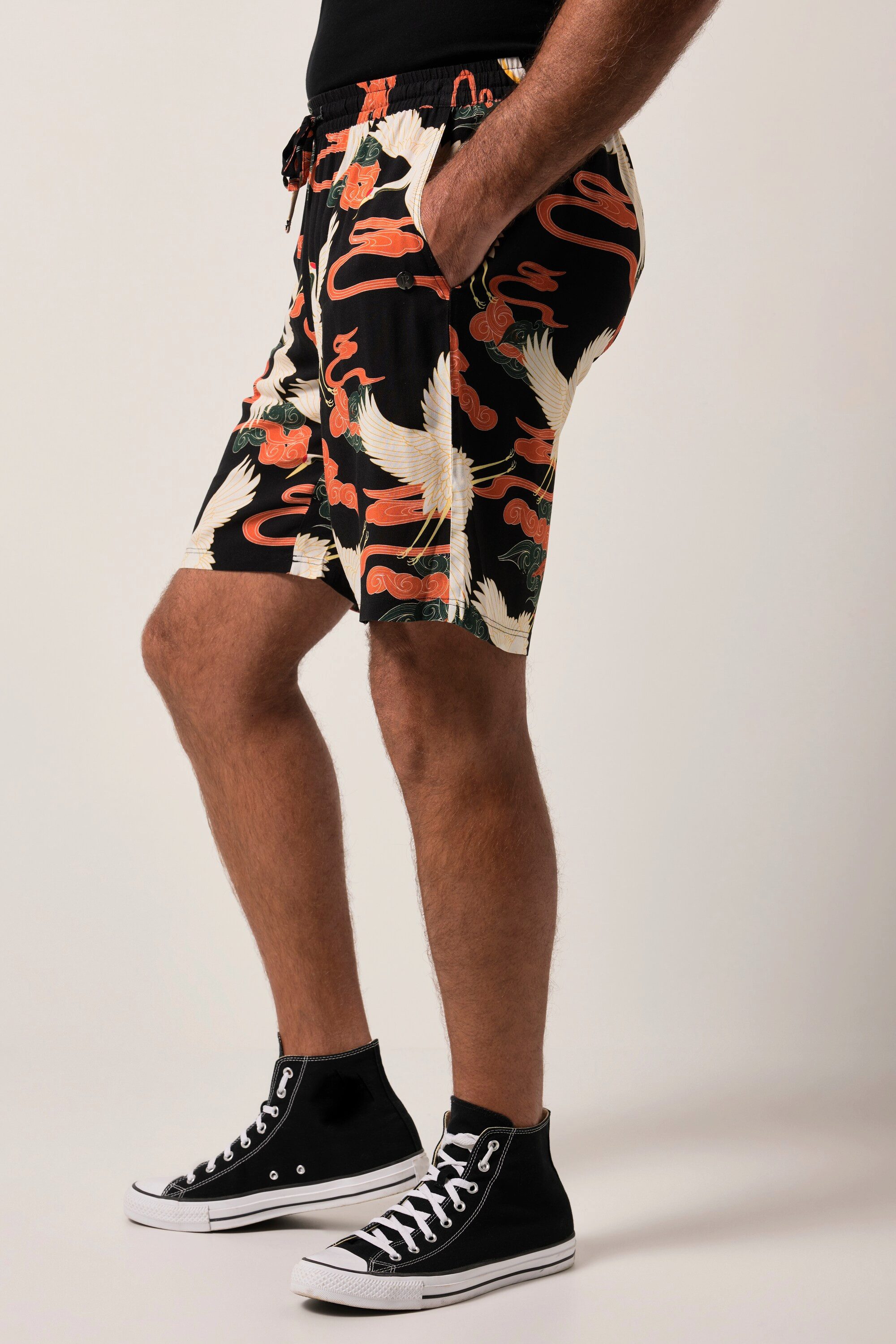JP1880 Bermudas Bermuda Viskose Alloverdruck Relaxed Fit – Bild 4 von 5