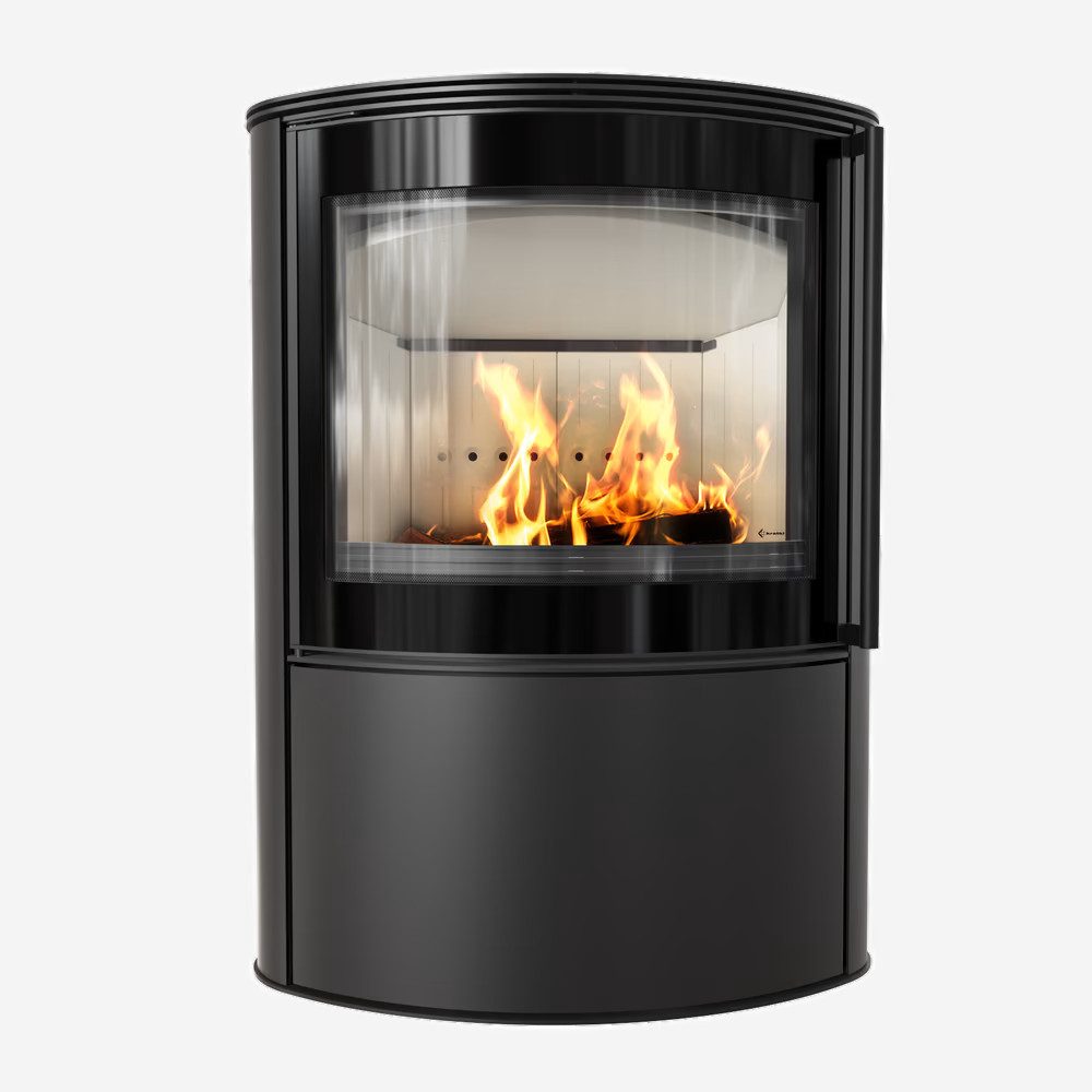 Kratki Kaminofen Kaminofen aus Stahl KRATKI BJORN 10 kW Ø 150 mit Türfeder, 10 kW