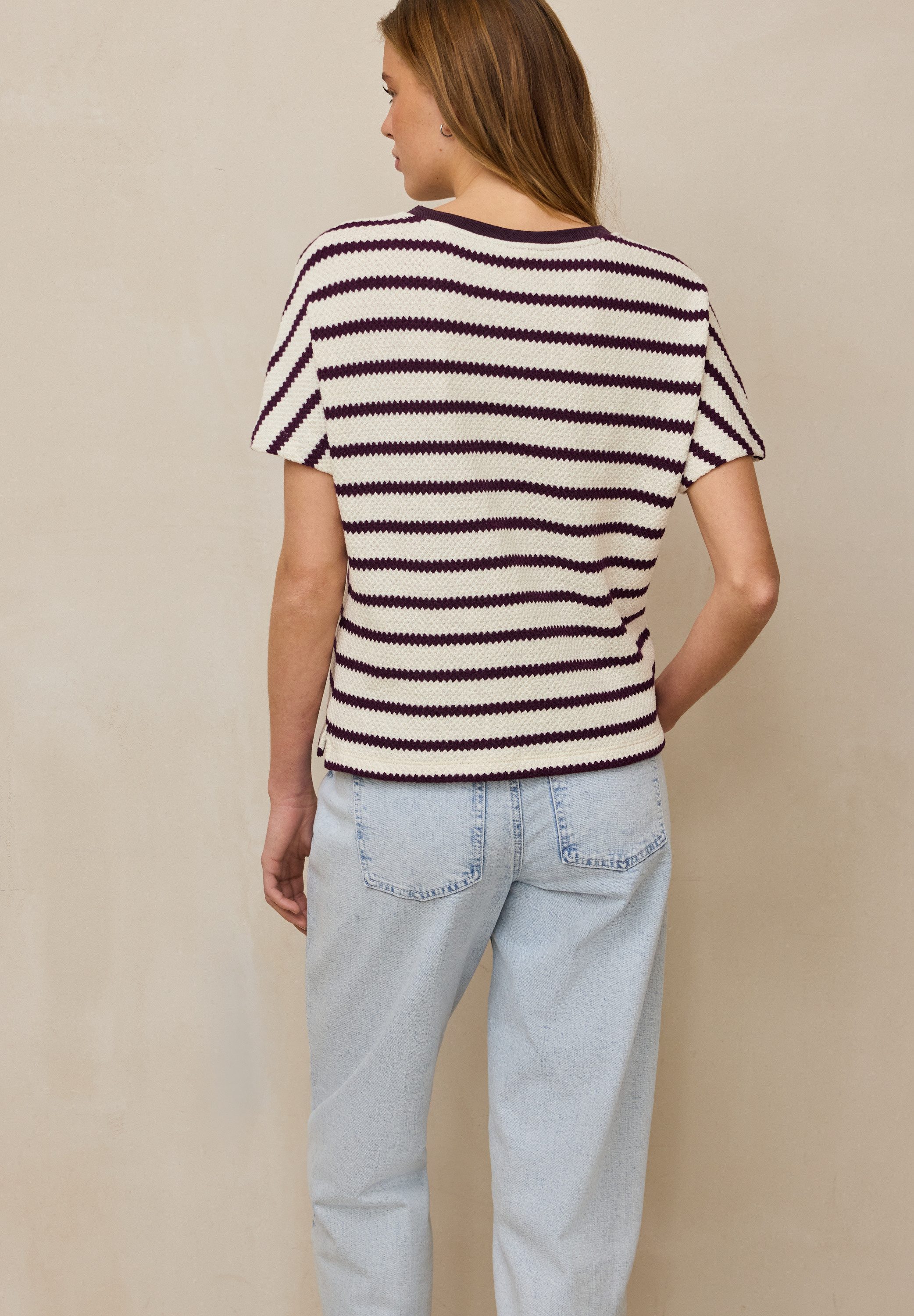 STREET ONE STUDIO T-Shirt mit U-Boot-Ausschnitt günstig online kaufen