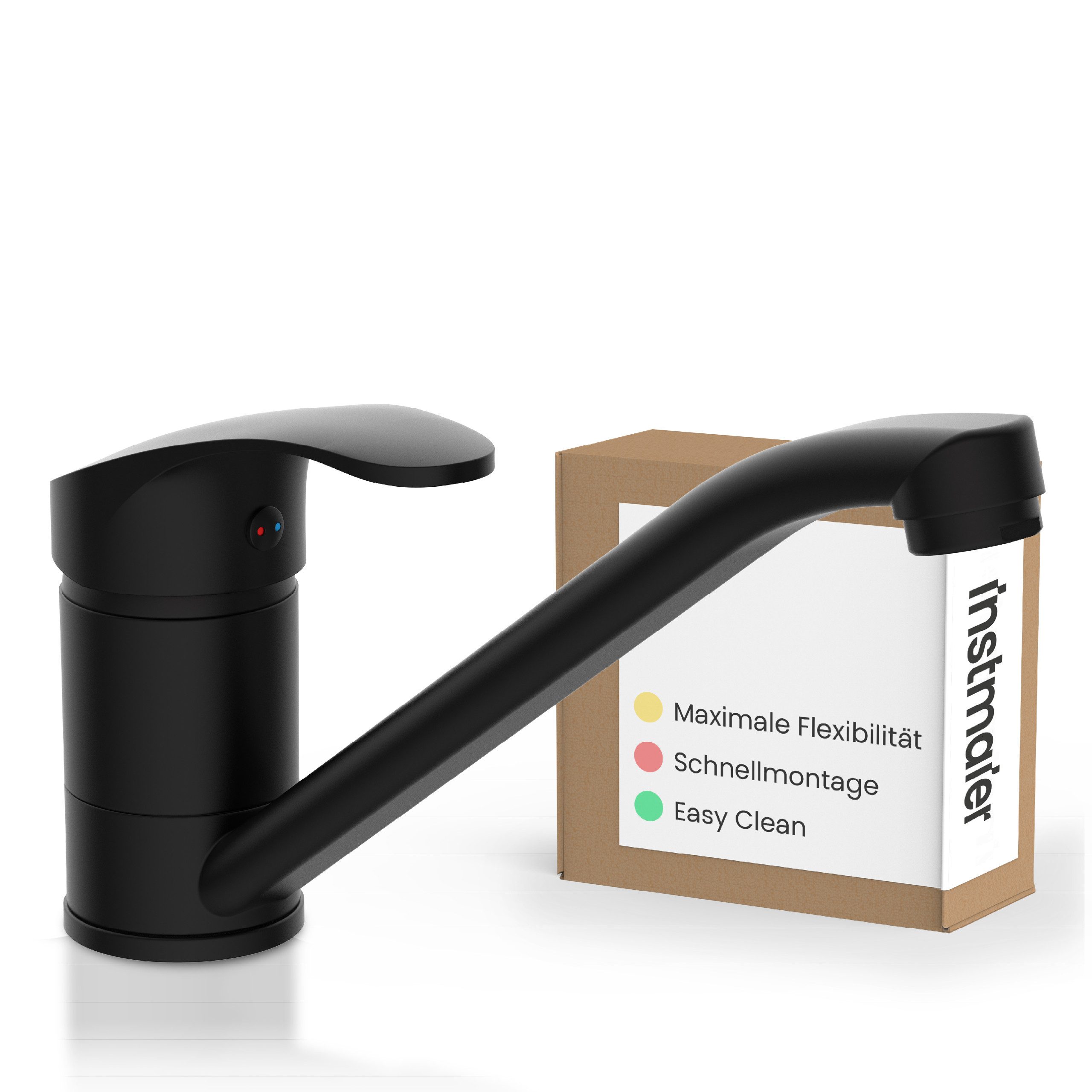 instmaier Spültischarmatur Vera Wasserhahn für Küche, Einhebelmischer Chrom günstig online kaufen