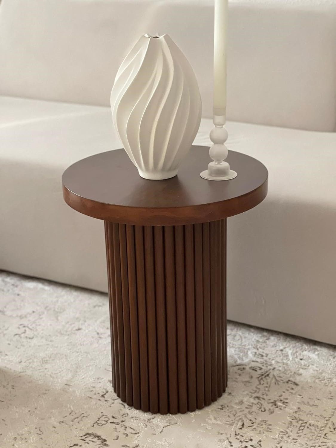 Schatzkiste1 Beistelltisch Beistelltisch Holz in Travertin Optik, Walnuss 4 günstig online kaufen