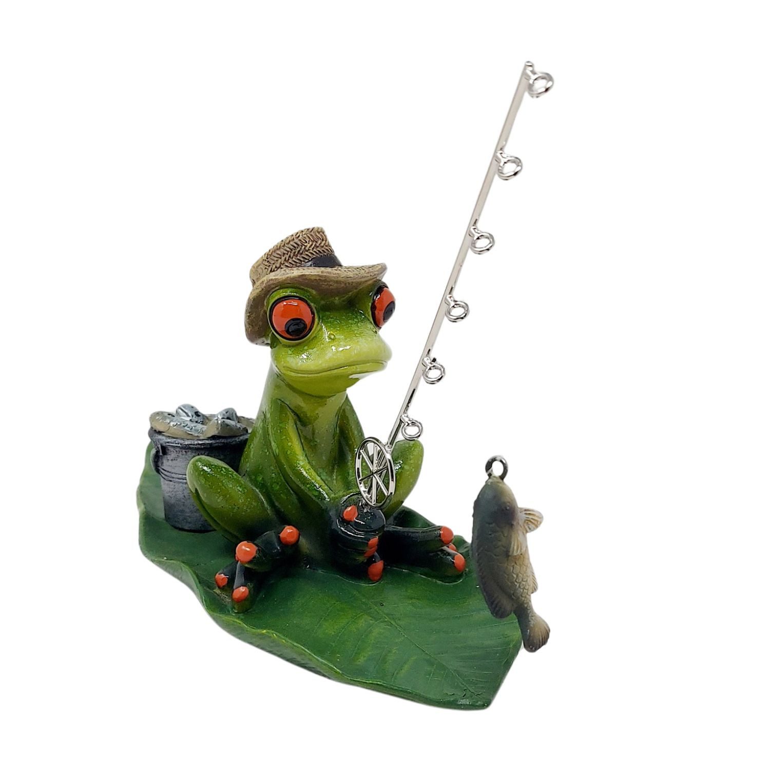 formano Dekofigur Froschhausen, Höhe: 14cm, Farbe: Grün, Motiv: Frosch