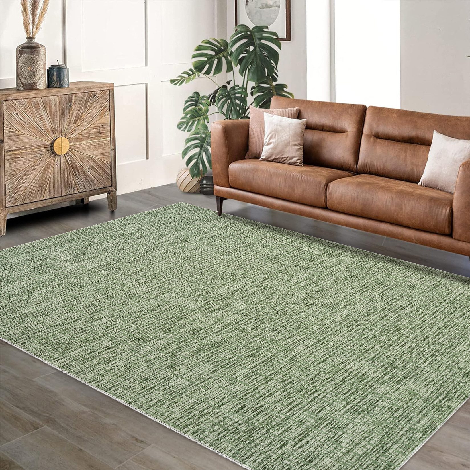 GarveeMore Teppich Moderner Waschbarer Teppich für Wohnzimmer, Rechteckig, günstig online kaufen