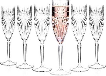 Topkapi elite Sektglas Topkapi elite Champagnergläser Oasis 6 Stück, Kristallglas