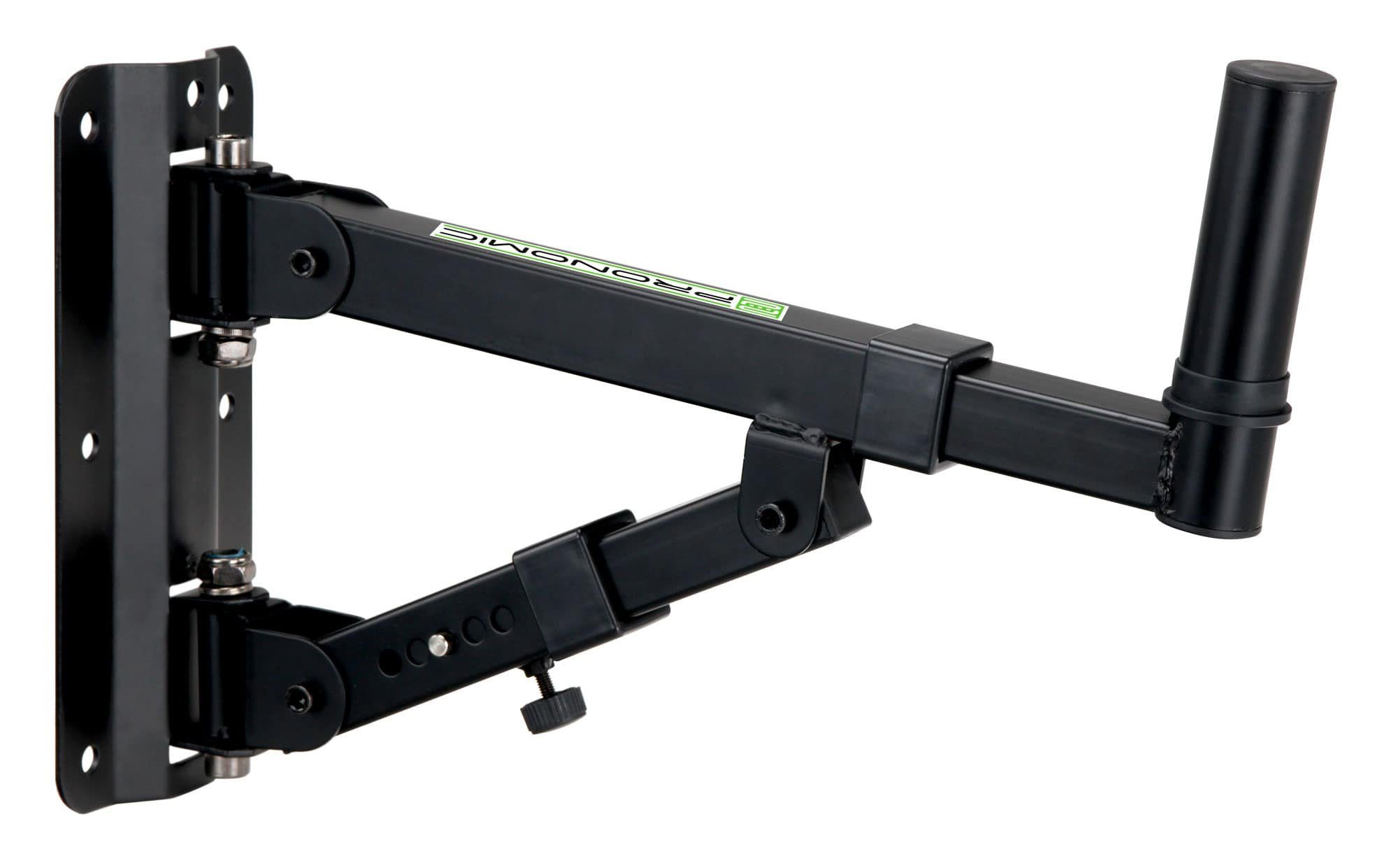 Pronomic Lautsprecher-Wandhalterung WSM-40 PA Wandhalterung für PA-und Hifi-Boxen bis max. 40 kg, (bis 0 Zoll, 5-stufig verstellbarer Winkel, horizontal schwenkbar, stabil, Metall)