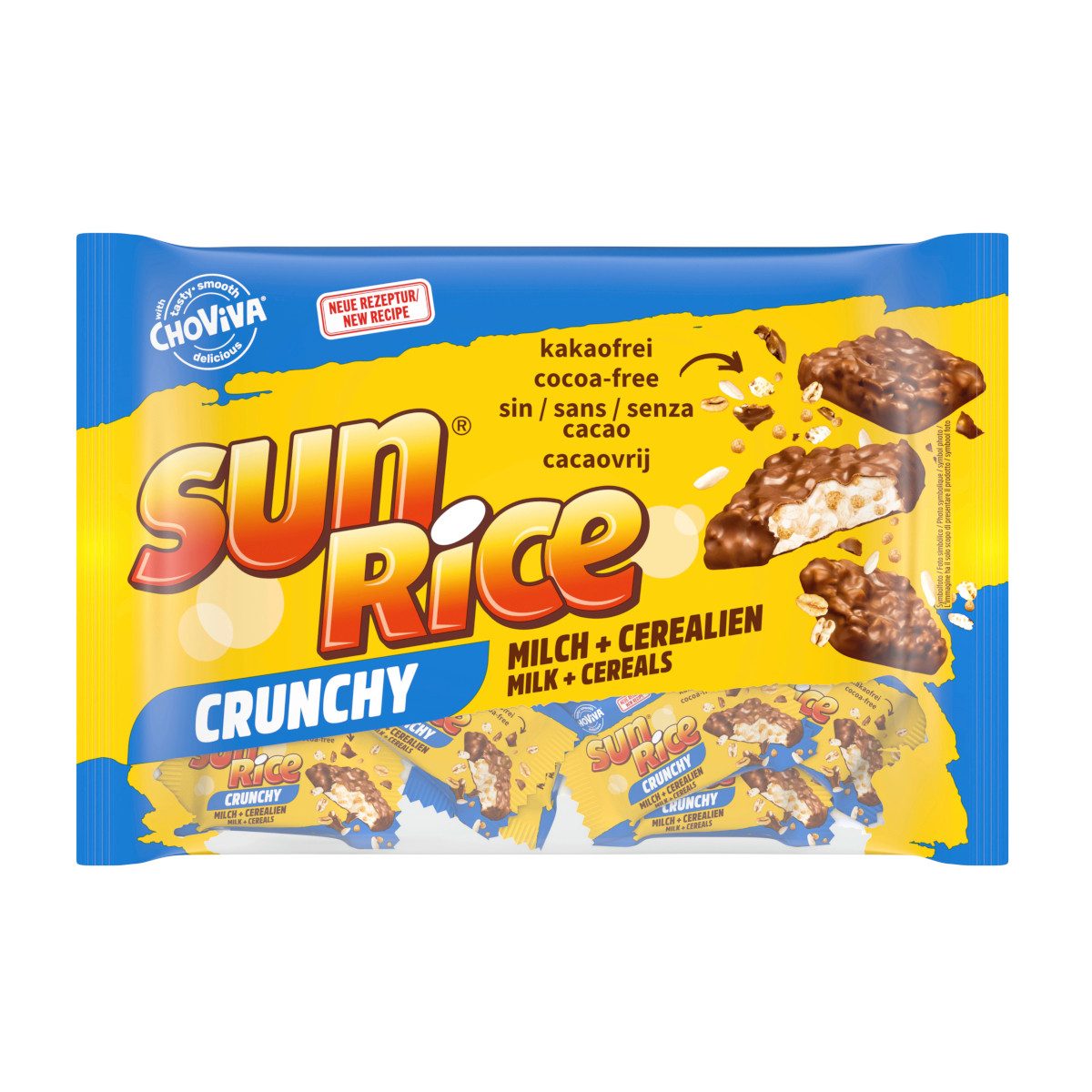 Sun Rice Schokolade, Sun Rice ChoViva Original Crunchy Minis Milch and Cerealien 210g