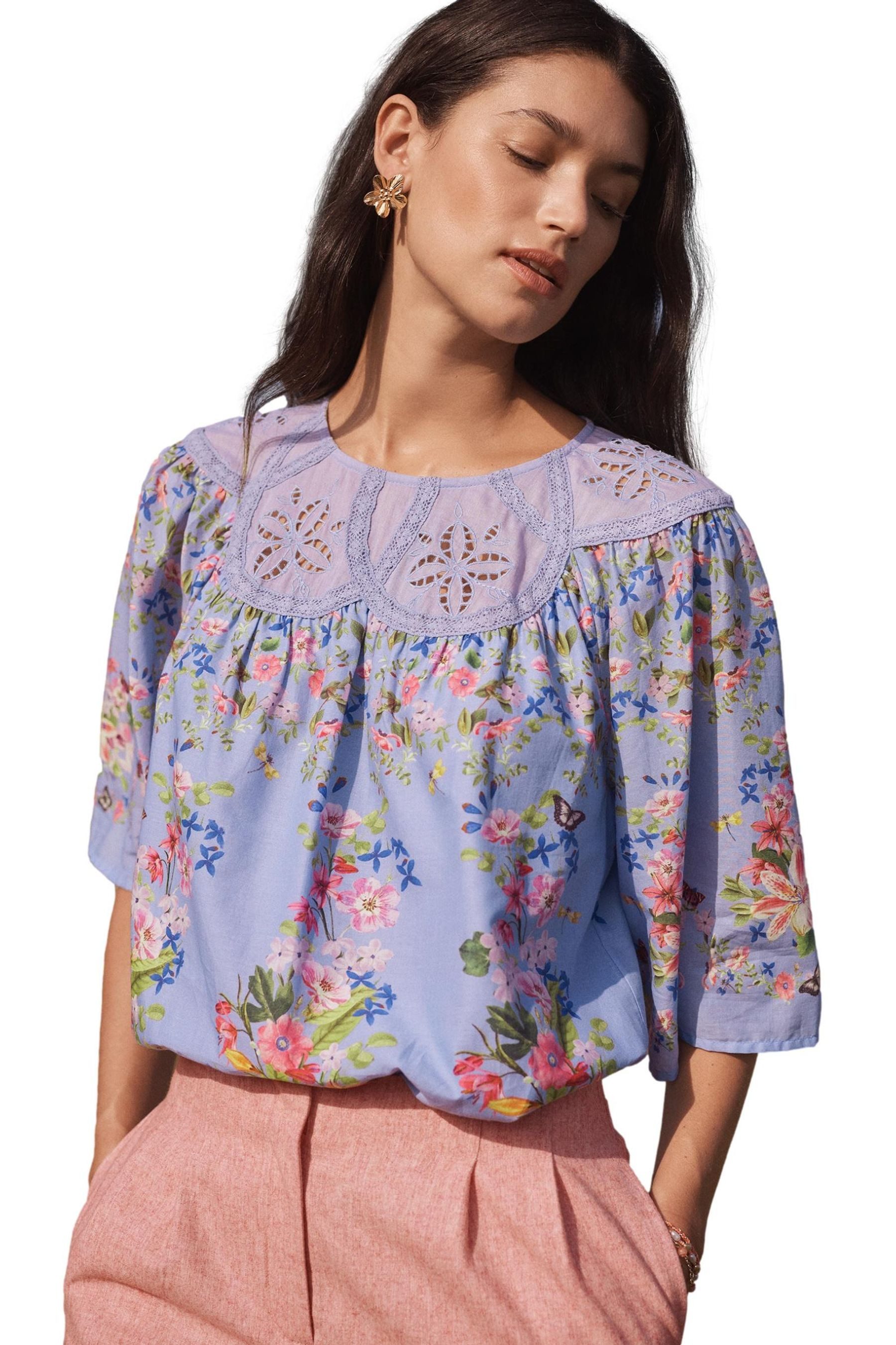 Kurzarmbluse Love & Roses Bluse, Regular
