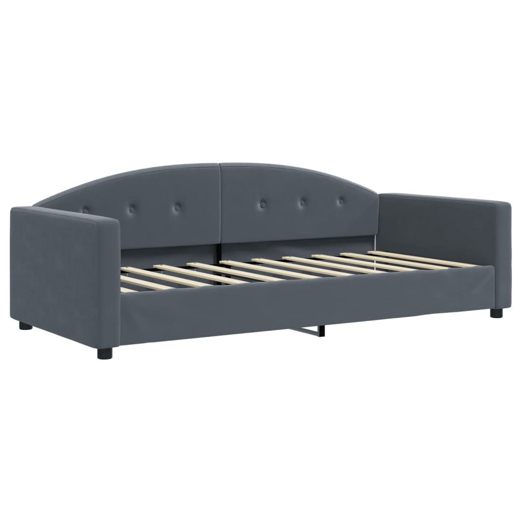 vidaXL Bett Tagesbett Dunkelgrau 90x190 cm günstig online kaufen