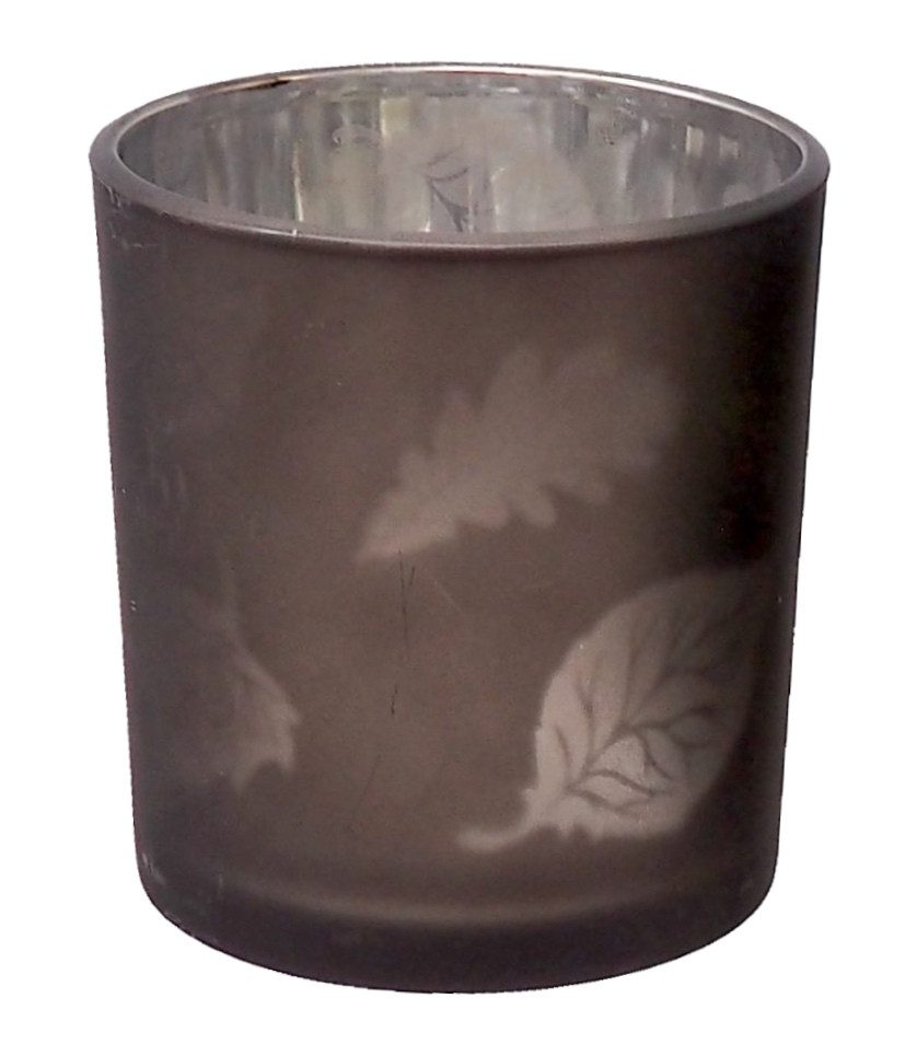 ZauberDeko Windlicht Windlicht Glas mit Blättern günstig online kaufen