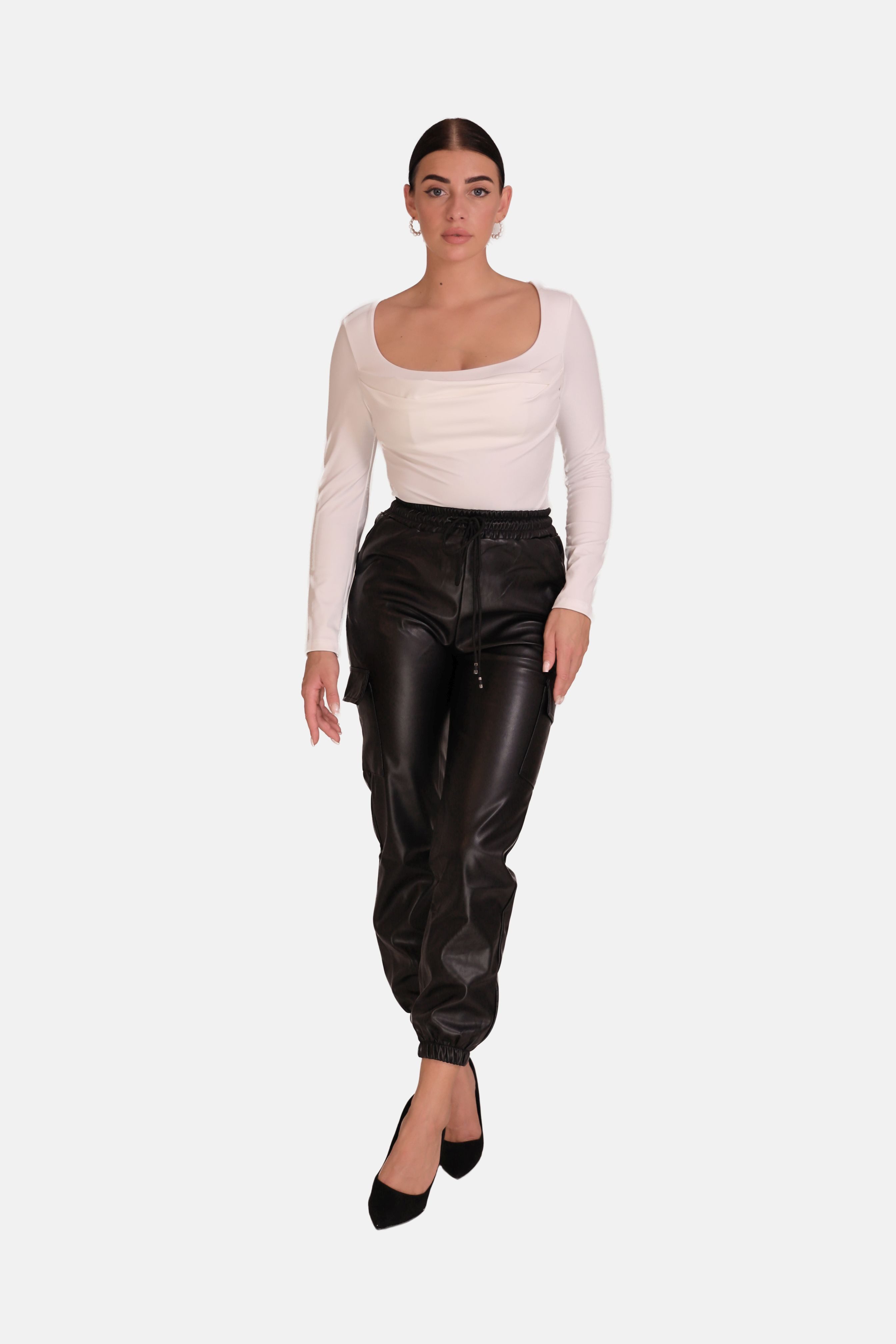 Elara Lederhose Elara Damen Cargo Leder günstig online kaufen