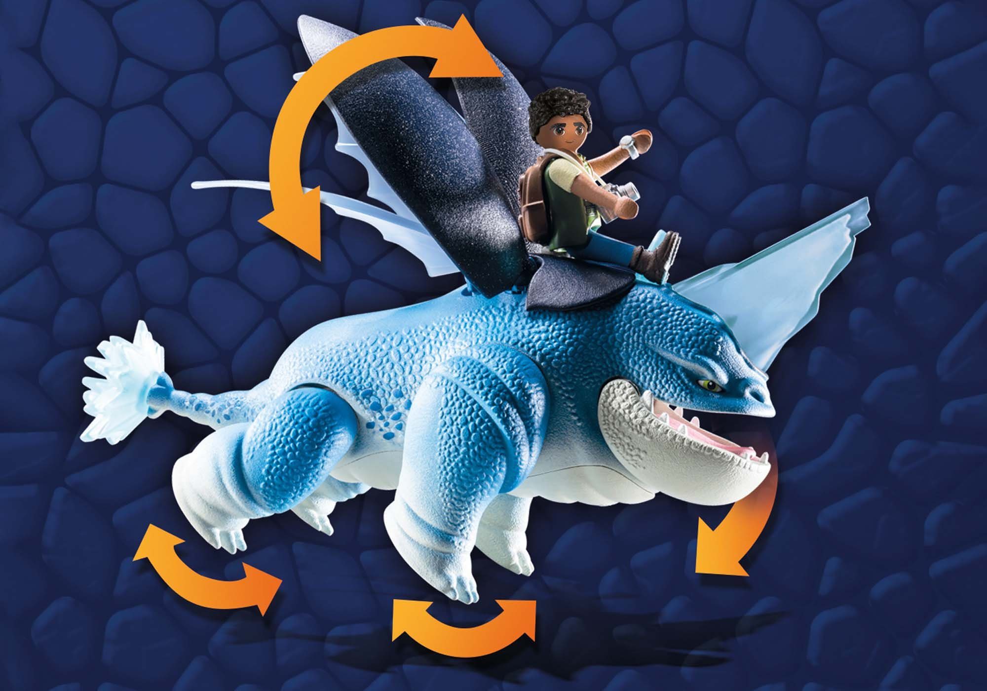 Playmobil® Dragons: The Nine Realms - Plowhorn & D'Angelo (71082) Konstruktions-Spielset, (17 St), Made in Germany