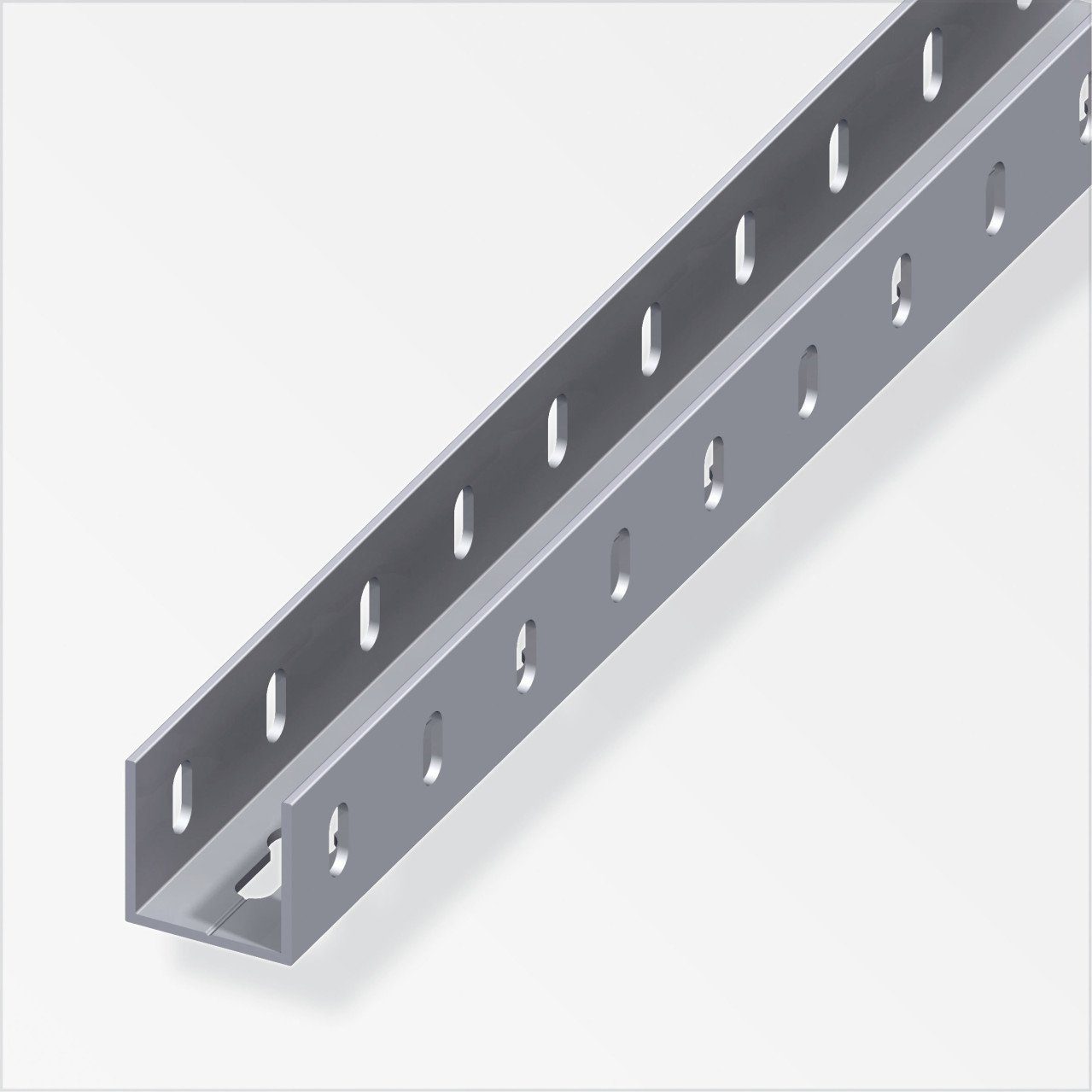 Profil alfer U-Profil 1 m, 35.5 x 2.4 mm Aluminium roh