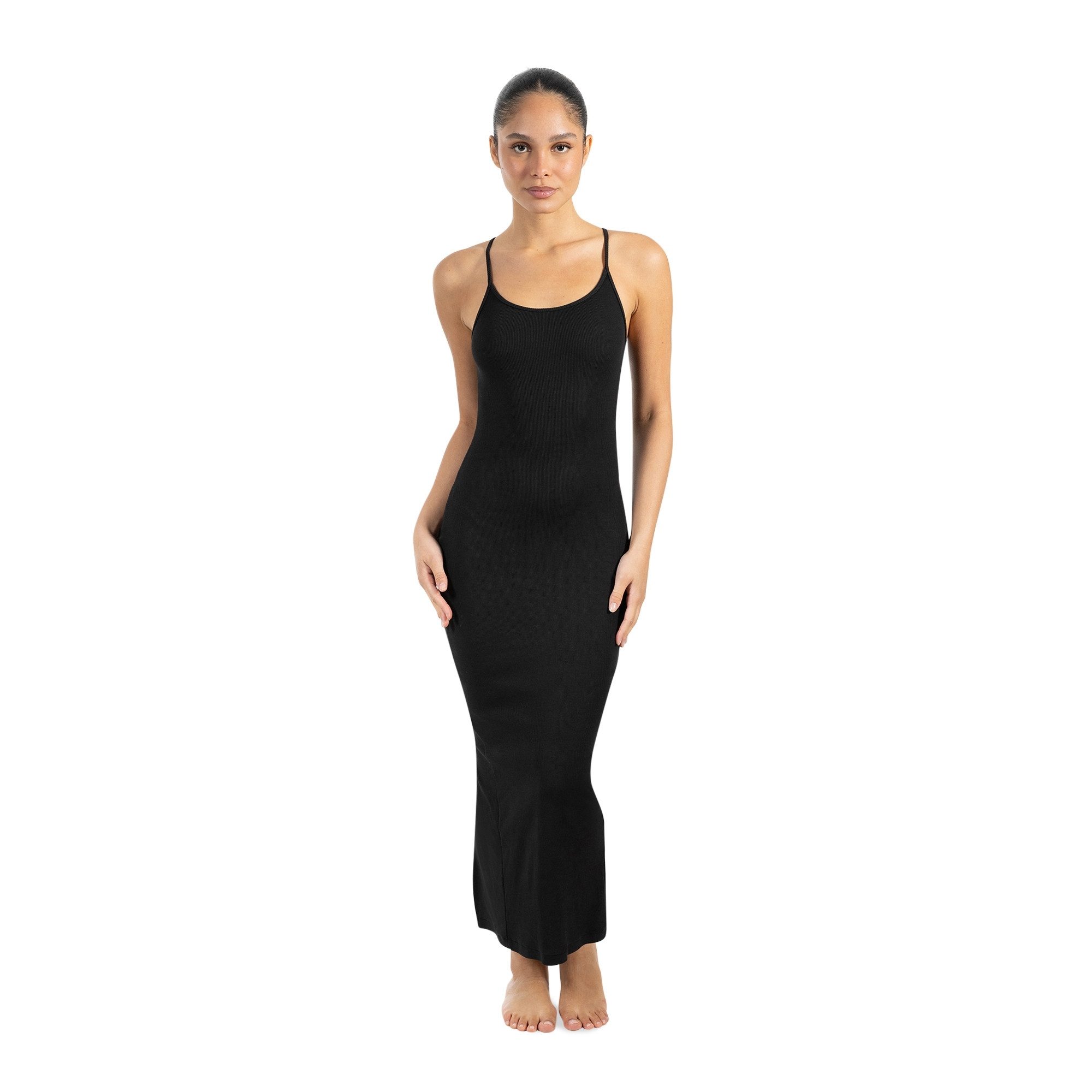 Smilodox Maxikleid Aveline Backless, Figurbetontes Rückenfreies Rippstrickk günstig online kaufen