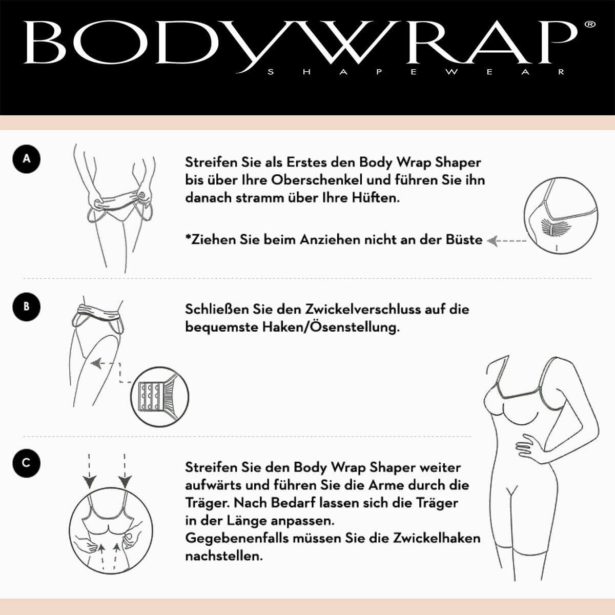 The Body Wrap Shaping-Kleid Schwarz 44201