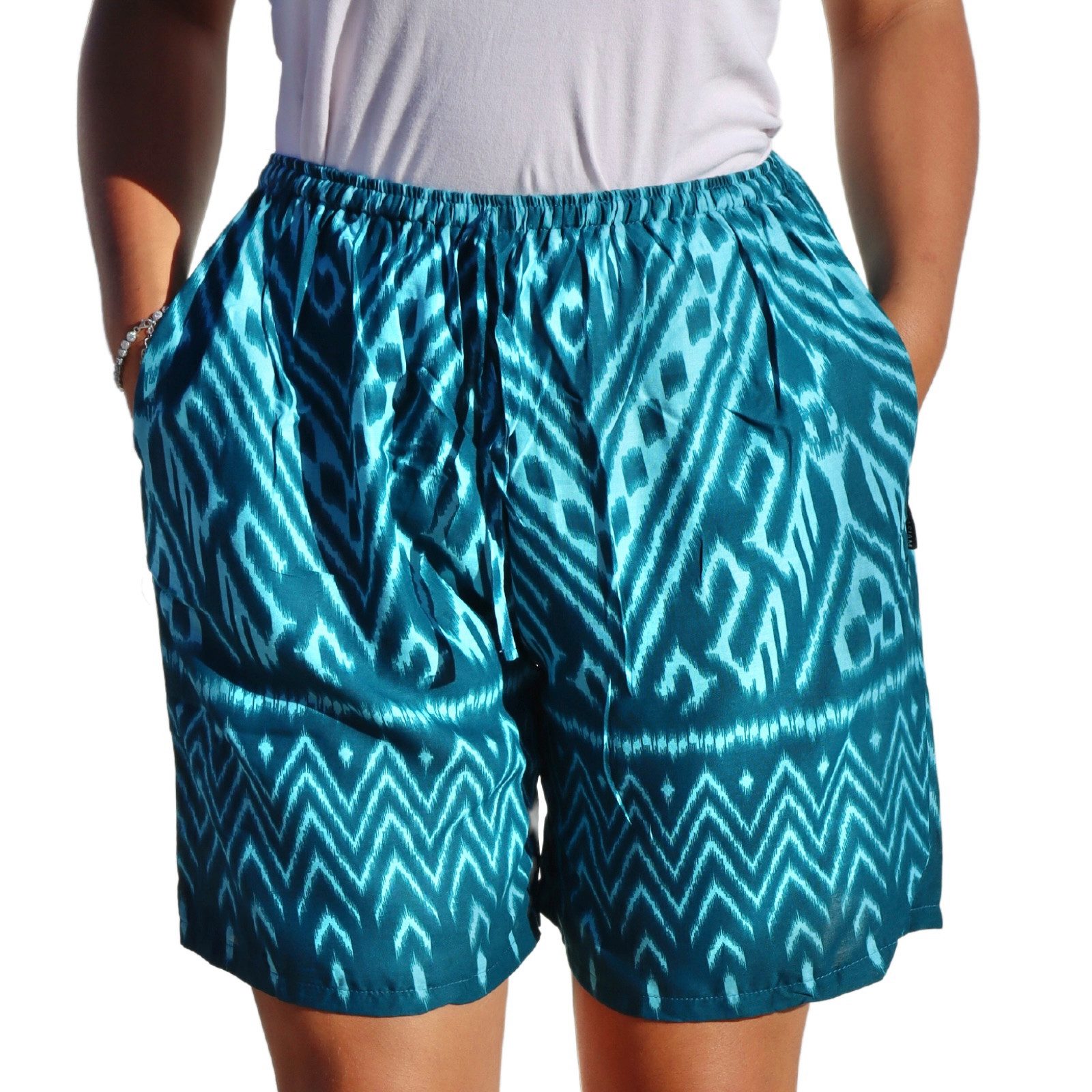 Shorts kurze Hose Damen Shorts Sweatshort aus 100% Viskose Stoffhose Wellness