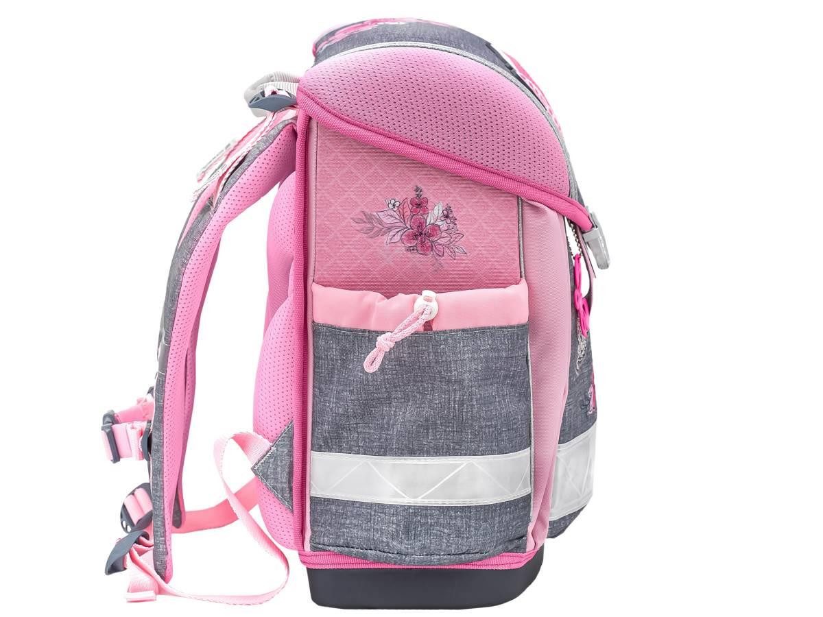 Belmil Schulranzen "Classy" 2026 Set 1. Klasse neue Designs, Schmetterlinge Blumen, 4tlg., 1. Klasse, Grundschule, Einschulung – Bild 4 von 5