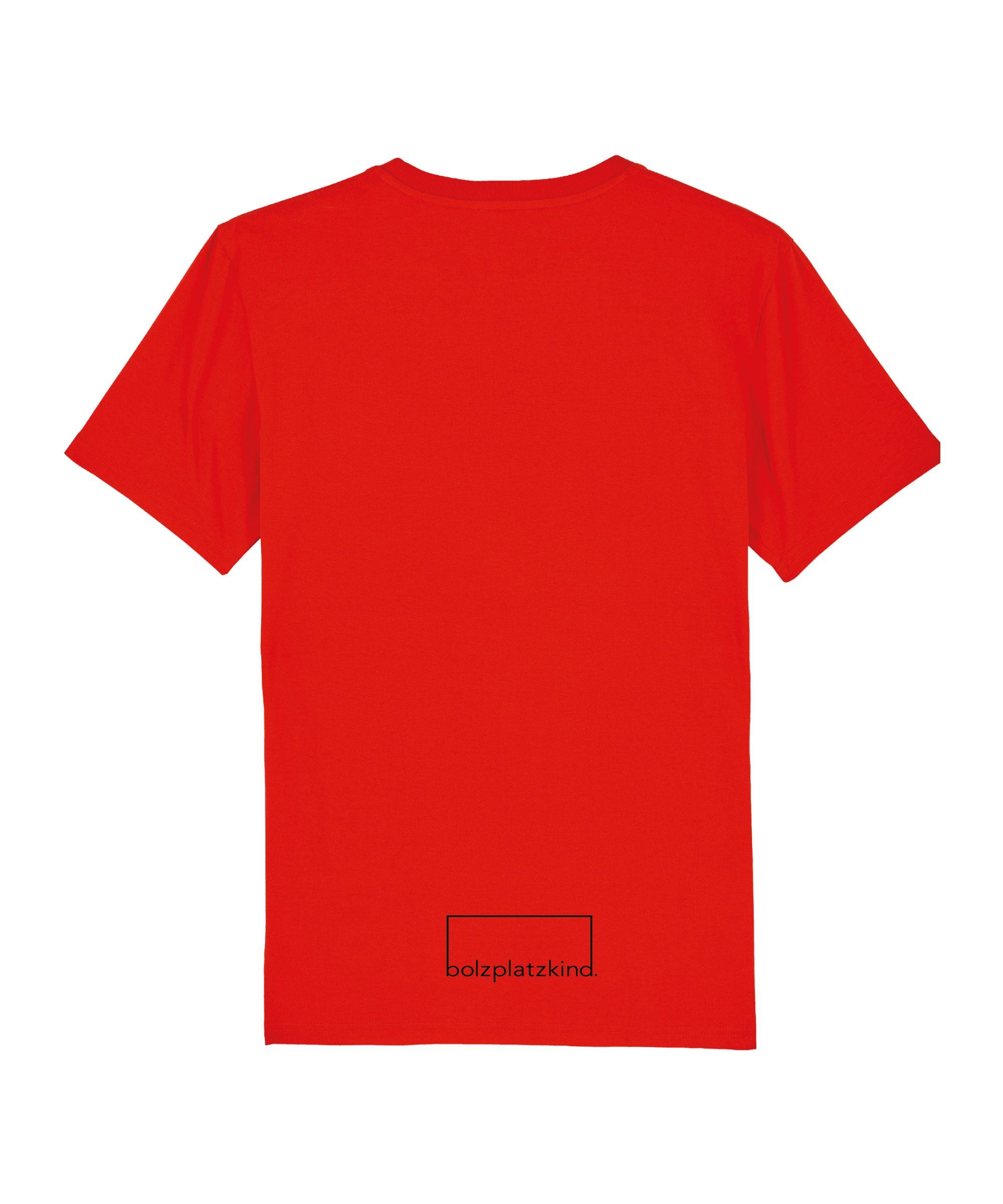rot Nachhaltiges T-Shirt Bolzplatzkind Produkt "Graffiti" T-Shirt
