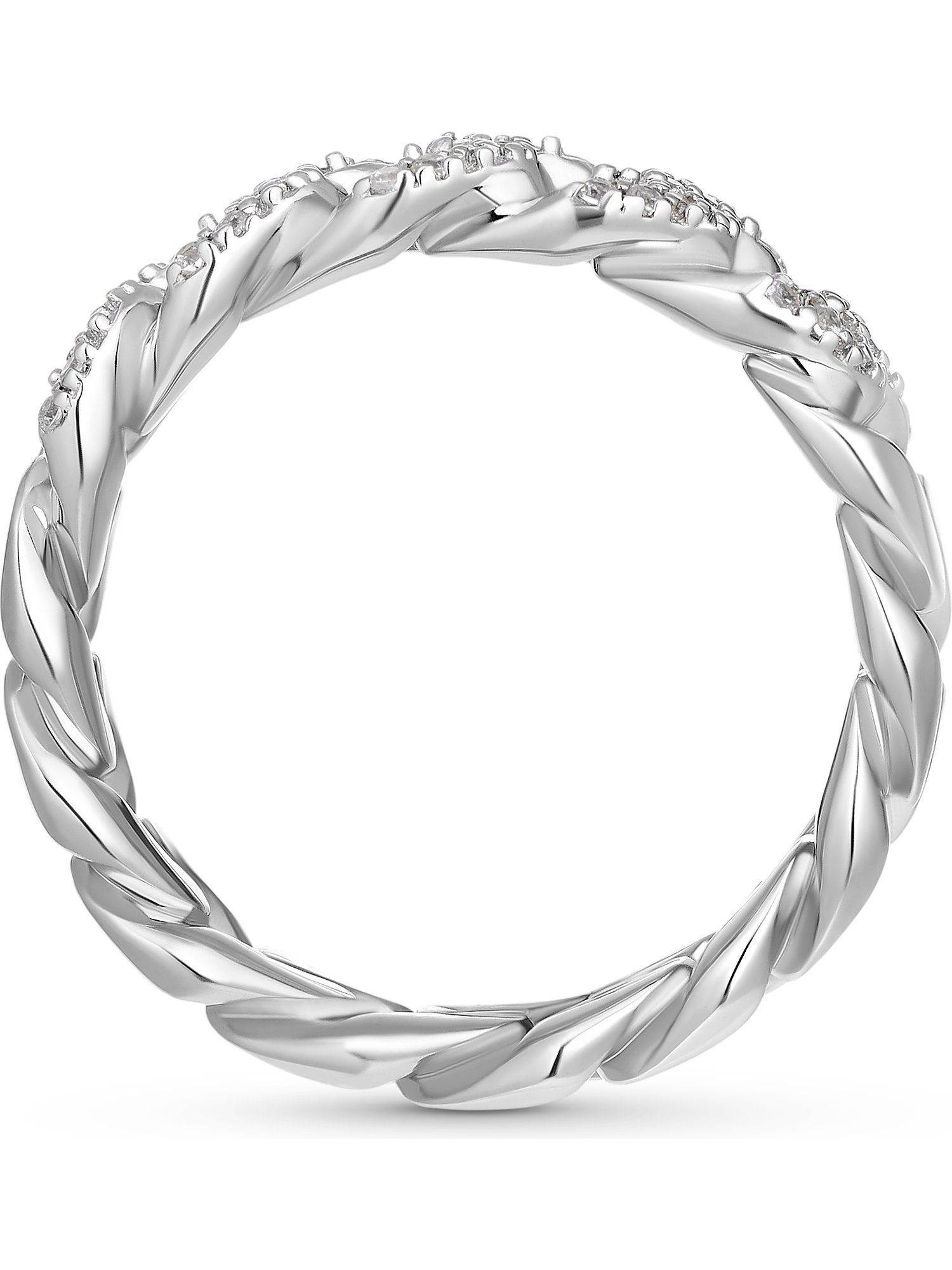 JETTE Silberring JETTE Damen-Damenring 925er Silber 40 Zirkonia, Zirkonia, günstig online kaufen