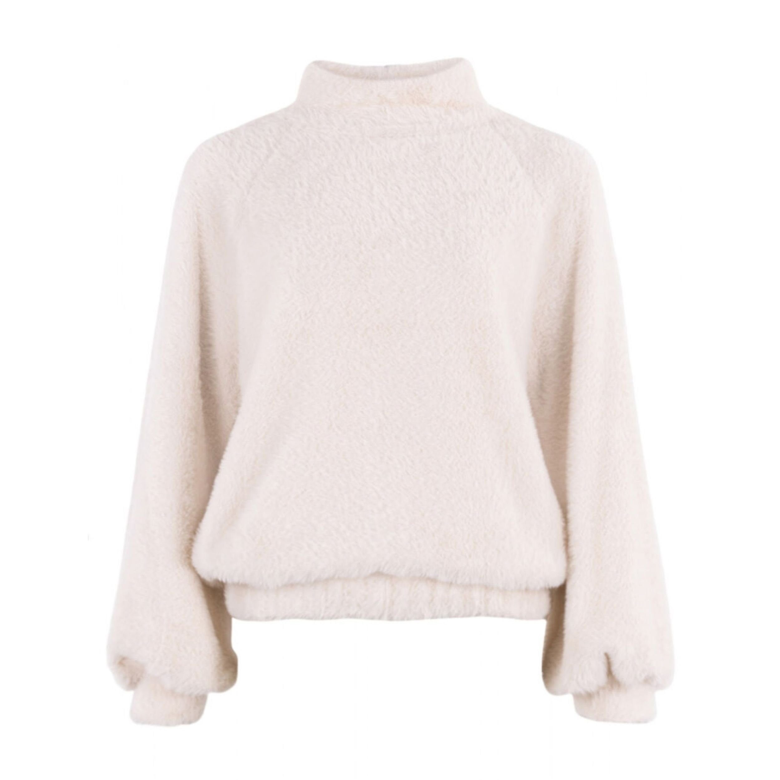 Stehkragenpullover Tristana Fell Pullover in Sand