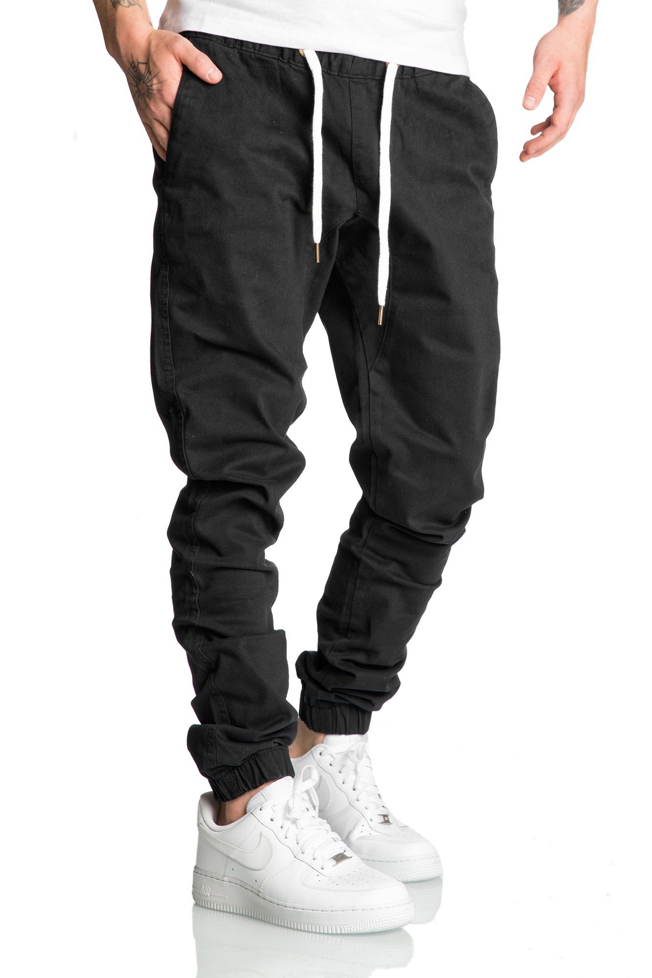 REPUBLIX Chinohose RICK Herren Basic Jogger Hose Chino mit Kontrast günstig online kaufen