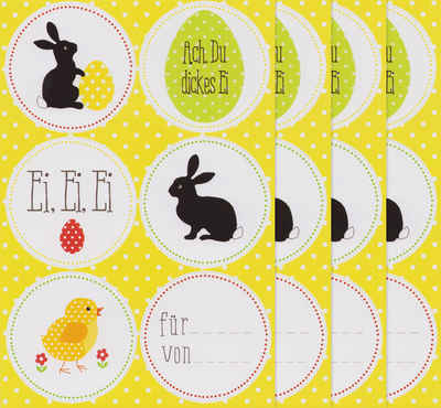 Braun+Company Atelier Sticker Ostern, (4-tlg), 4 Bogen